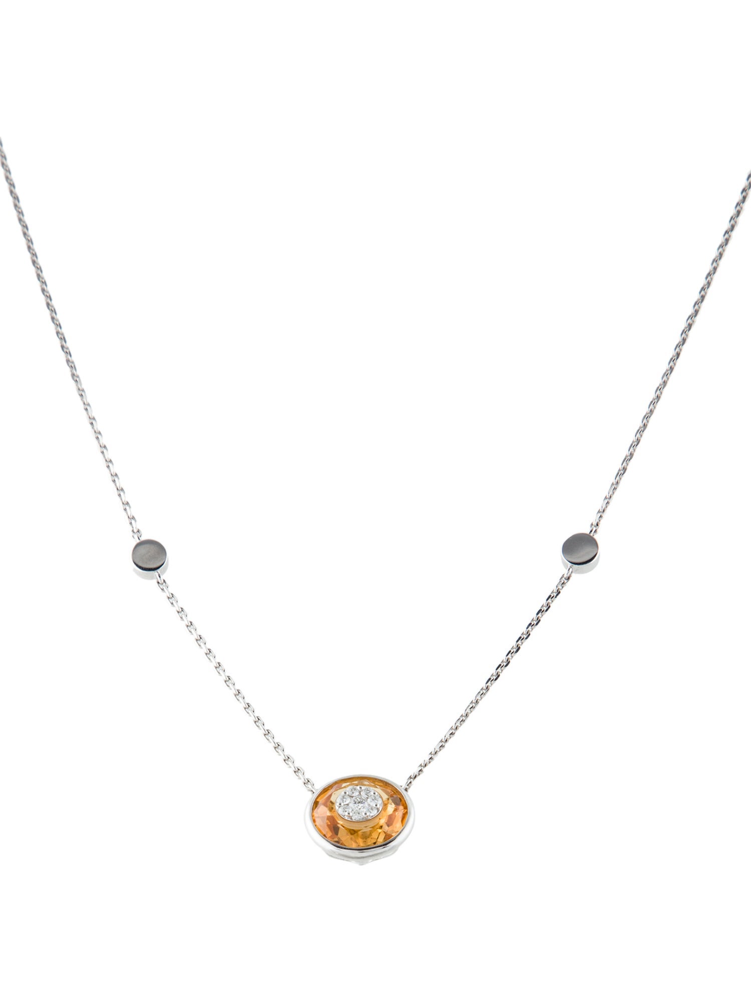 Bhansali 18K Diamond & Citrine Pendant Necklace