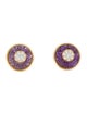 Bhansali 18K Amethyst & Diamond One Collection Stud Earrings
