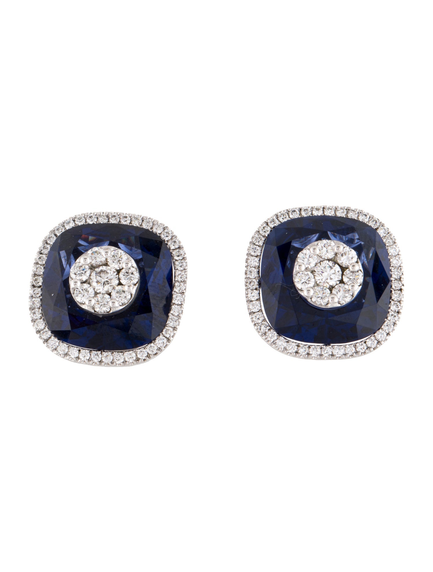 Bhansali 18K 1.61ctw Diamond & Crystal Earrings