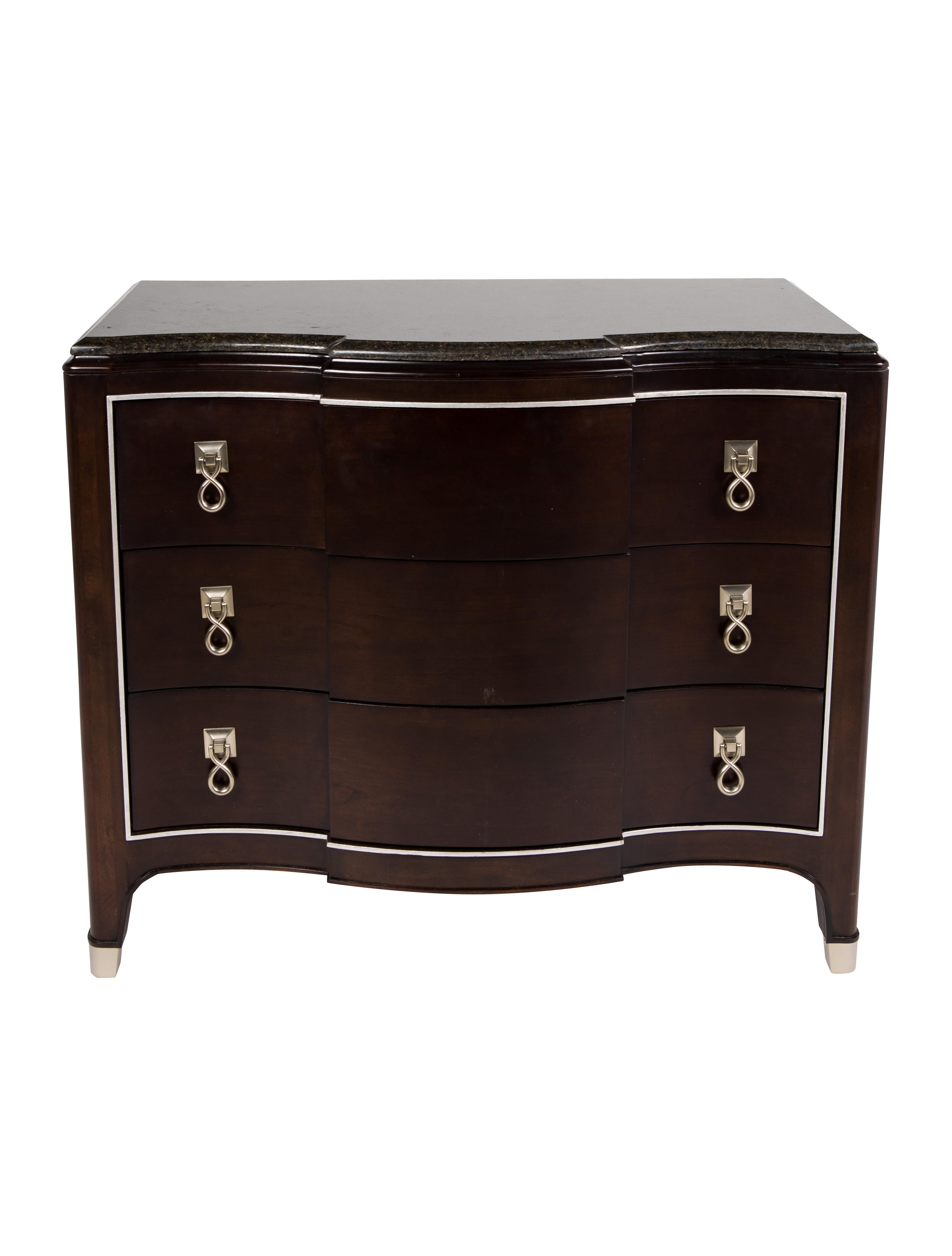 Bernhardt Design Miramont Nightstand Brown Tables, Furniture