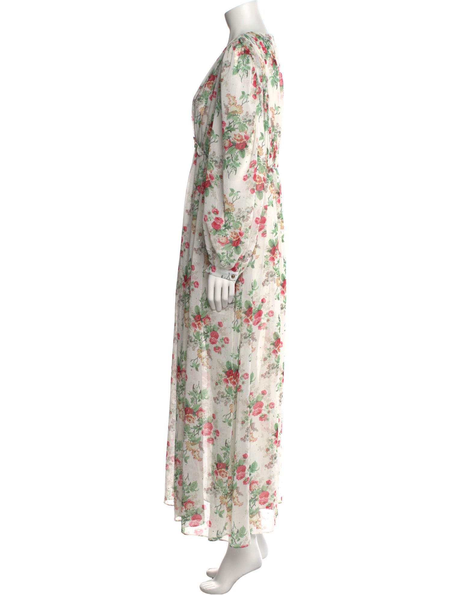 Beulah London Floral Print Knee-Length Dress