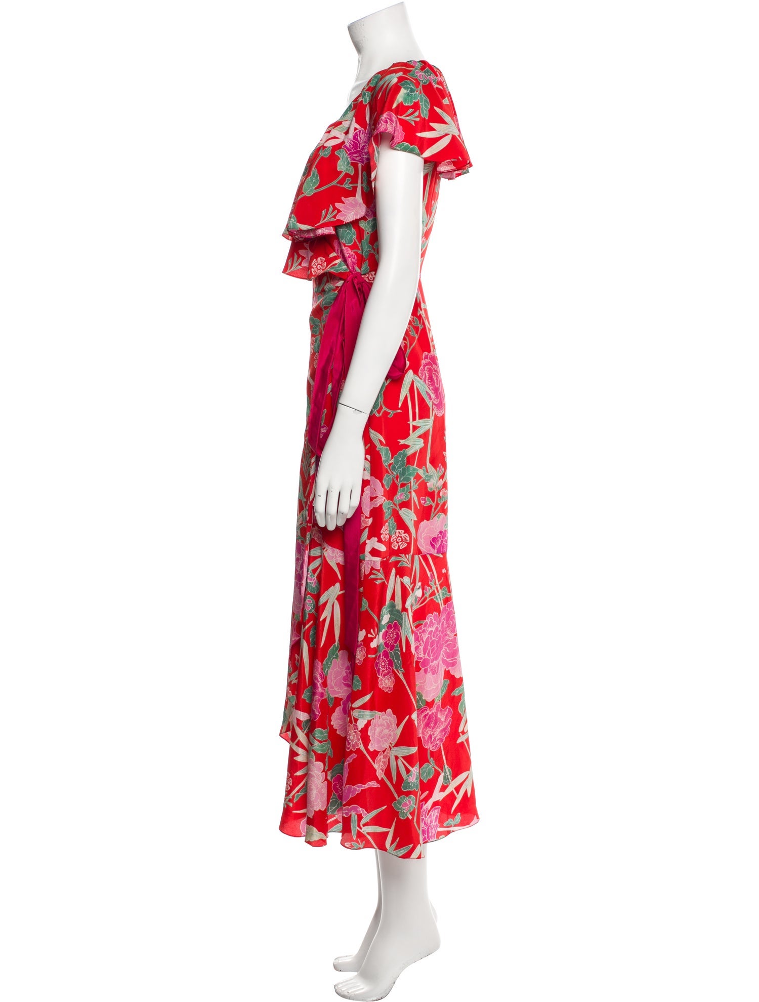 Beulah London Silk Long Dress