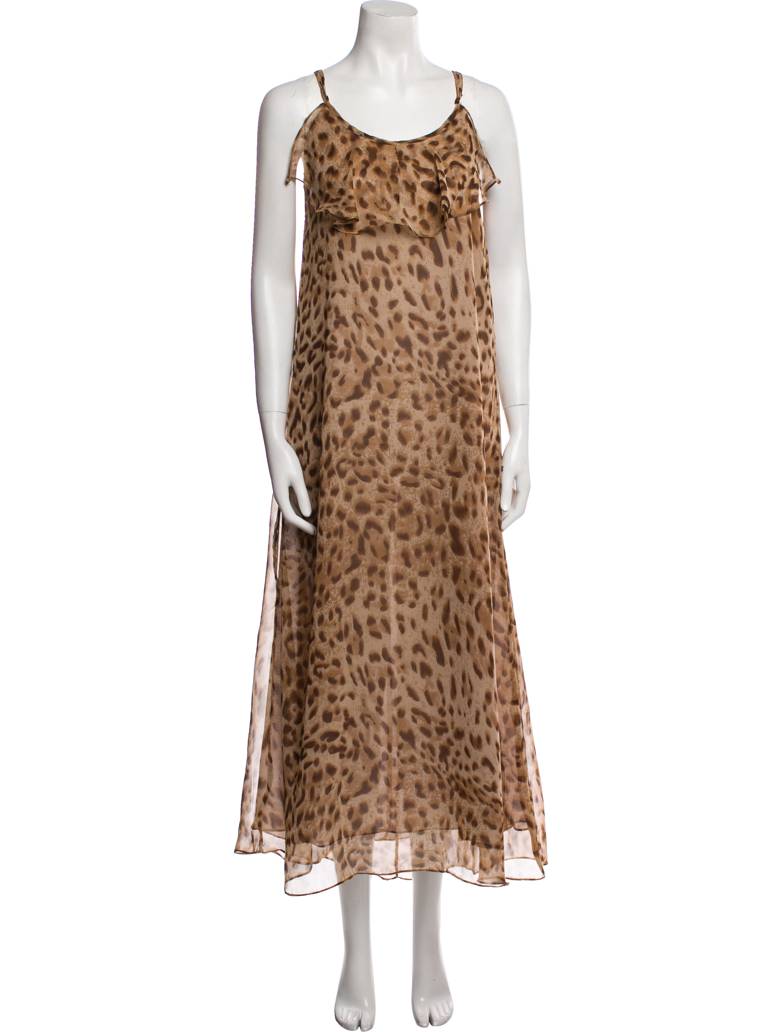 Beulah London Animal Print Long Dress