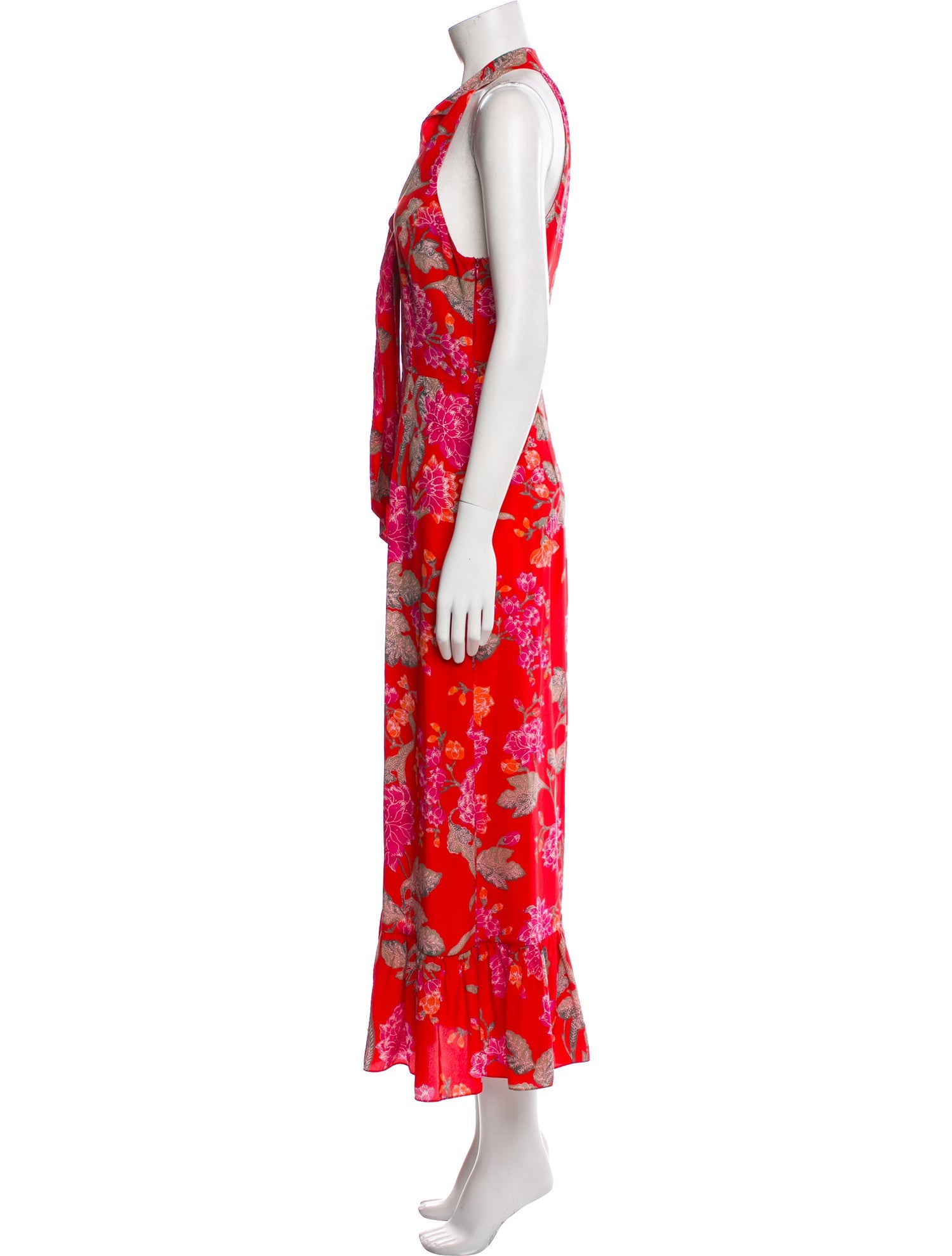 Beulah London Floral Print Long Dress