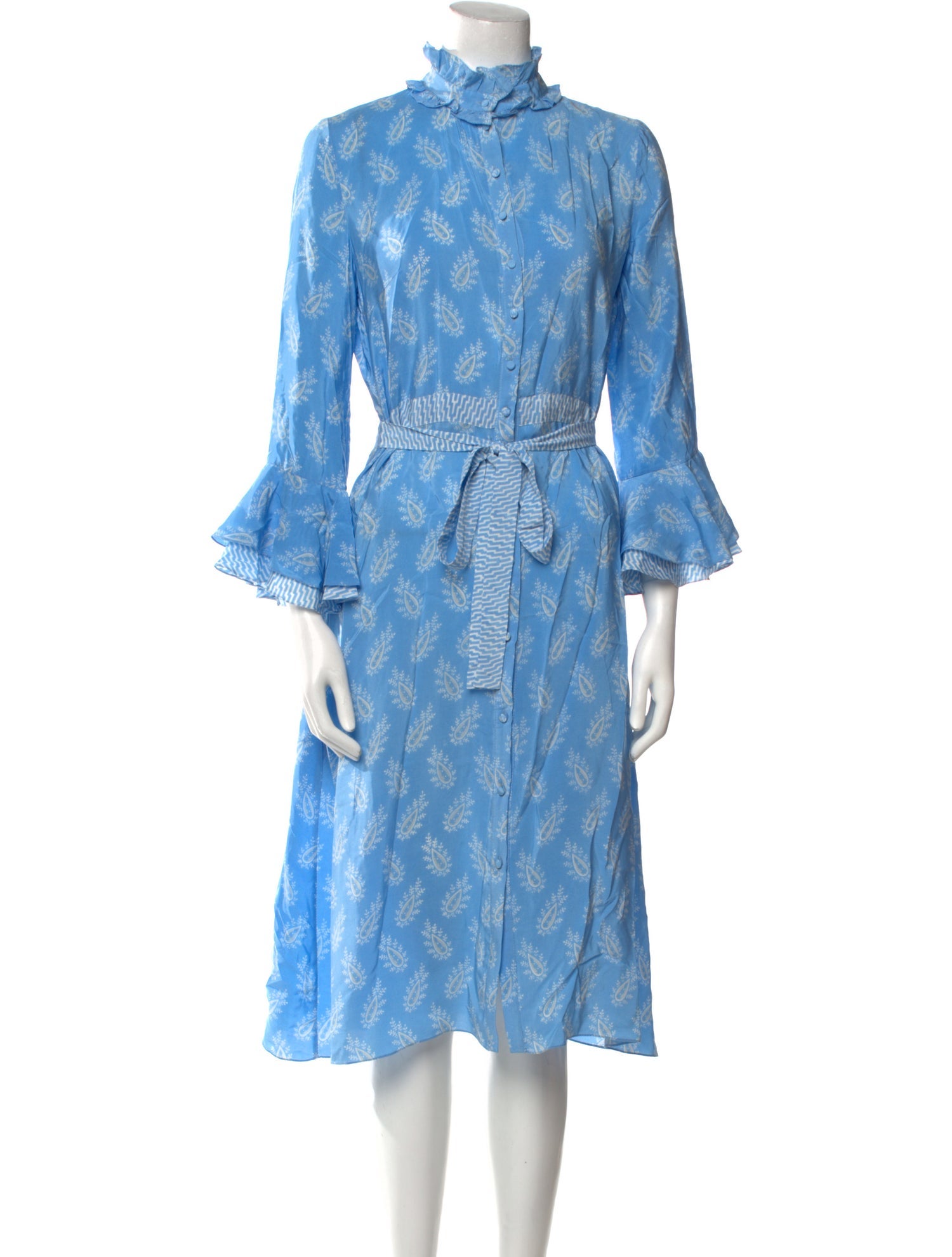 Beulah London Silk Midi Length Dress