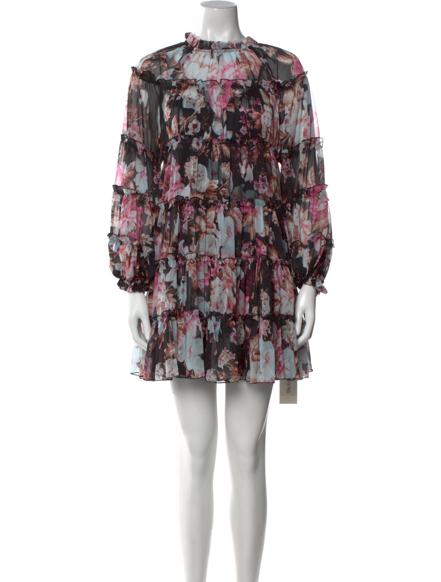 Beulah London Floral Print Mini Dress