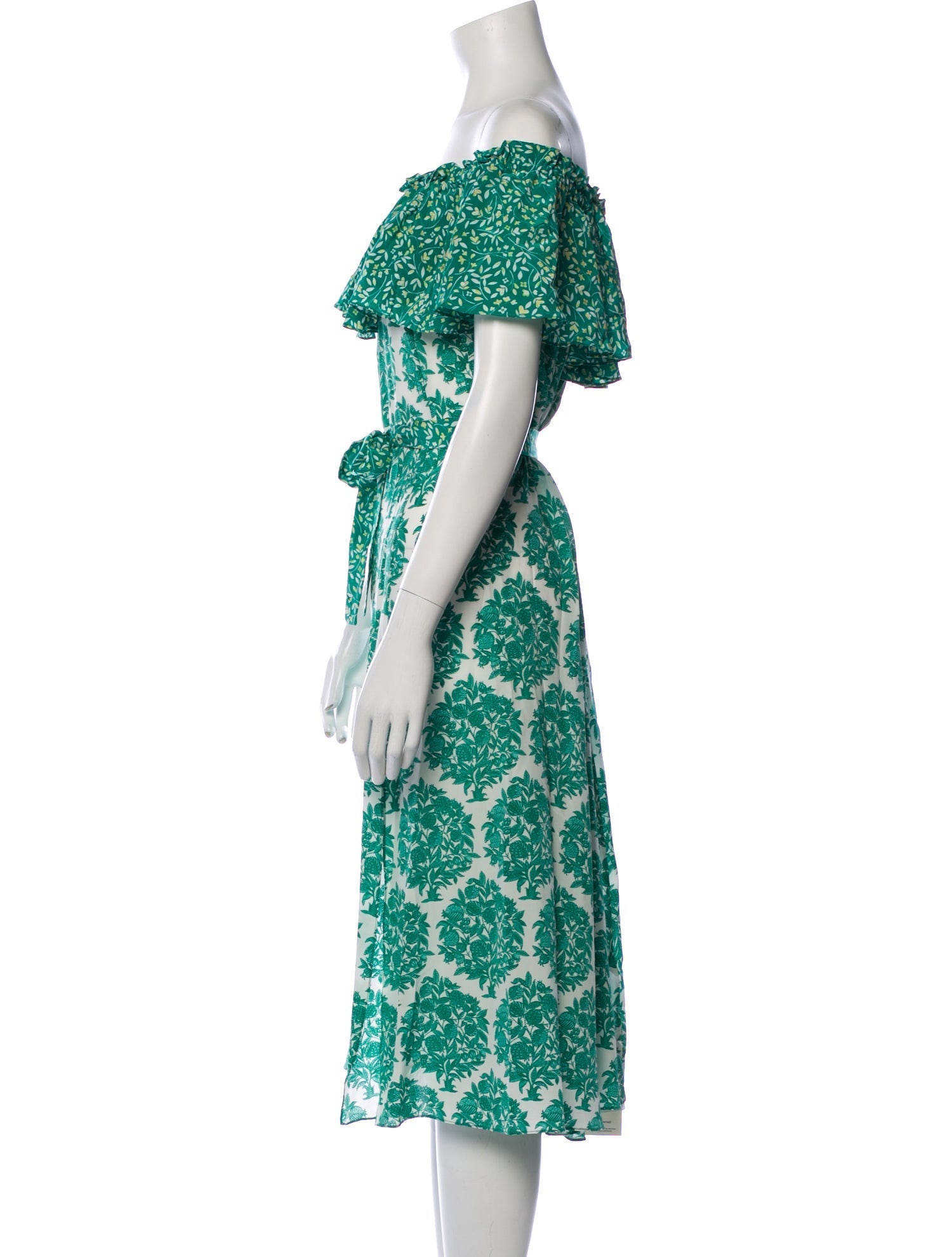 Beulah London Silk Midi Length Dress