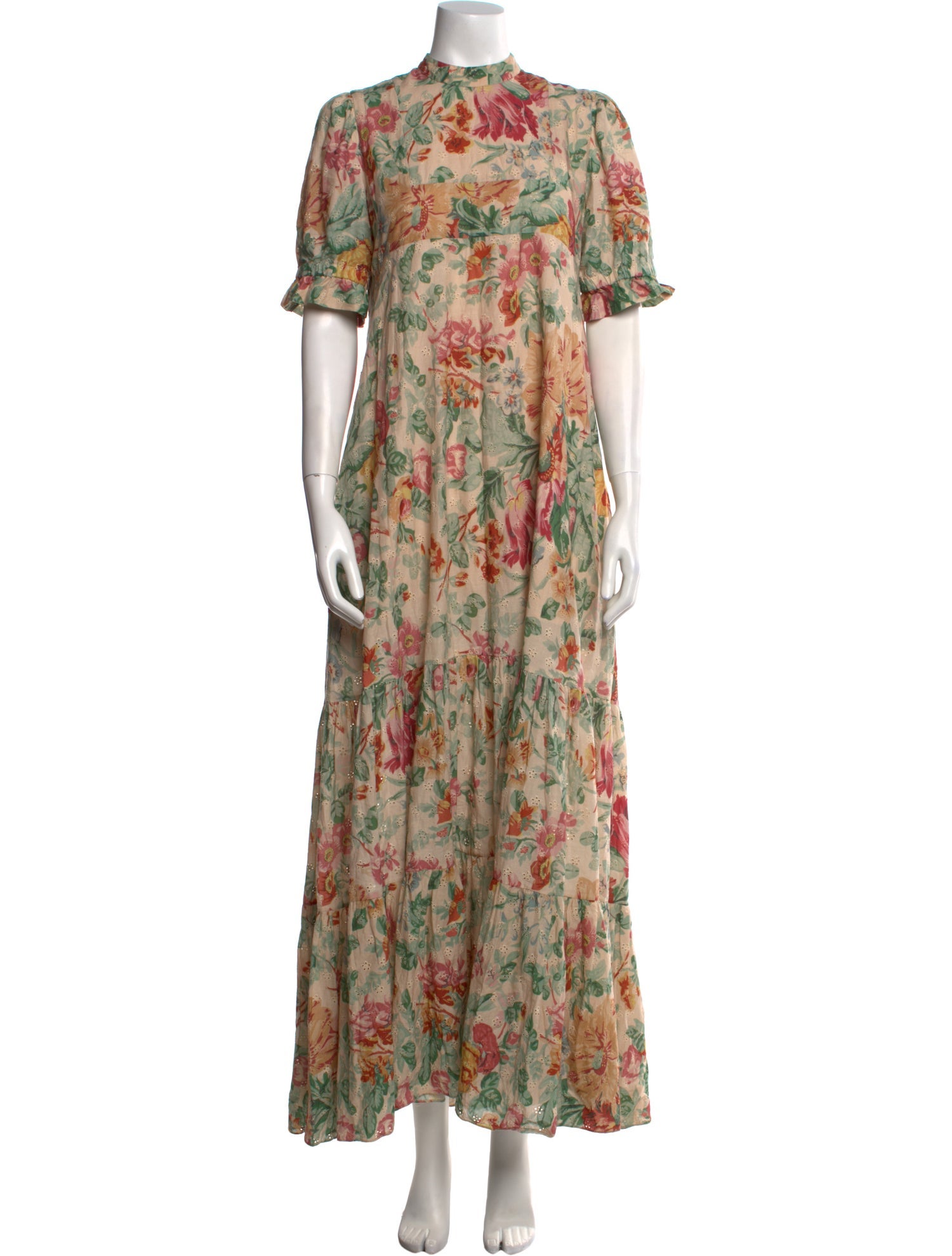 Beulah London Floral Print Long Dress