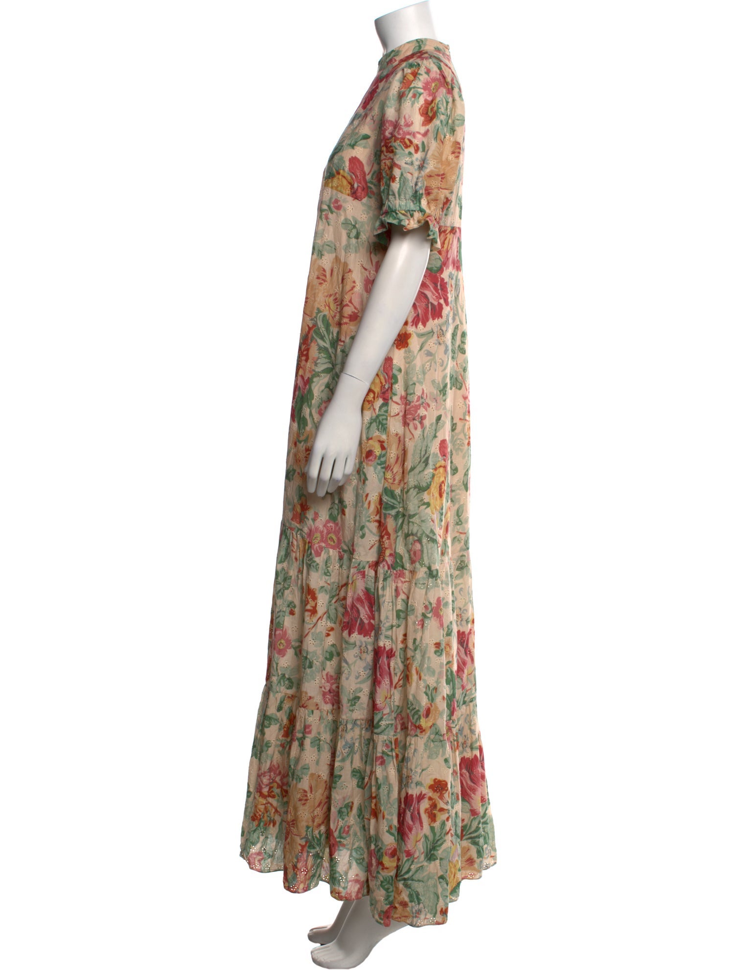 Beulah London Floral Print Long Dress