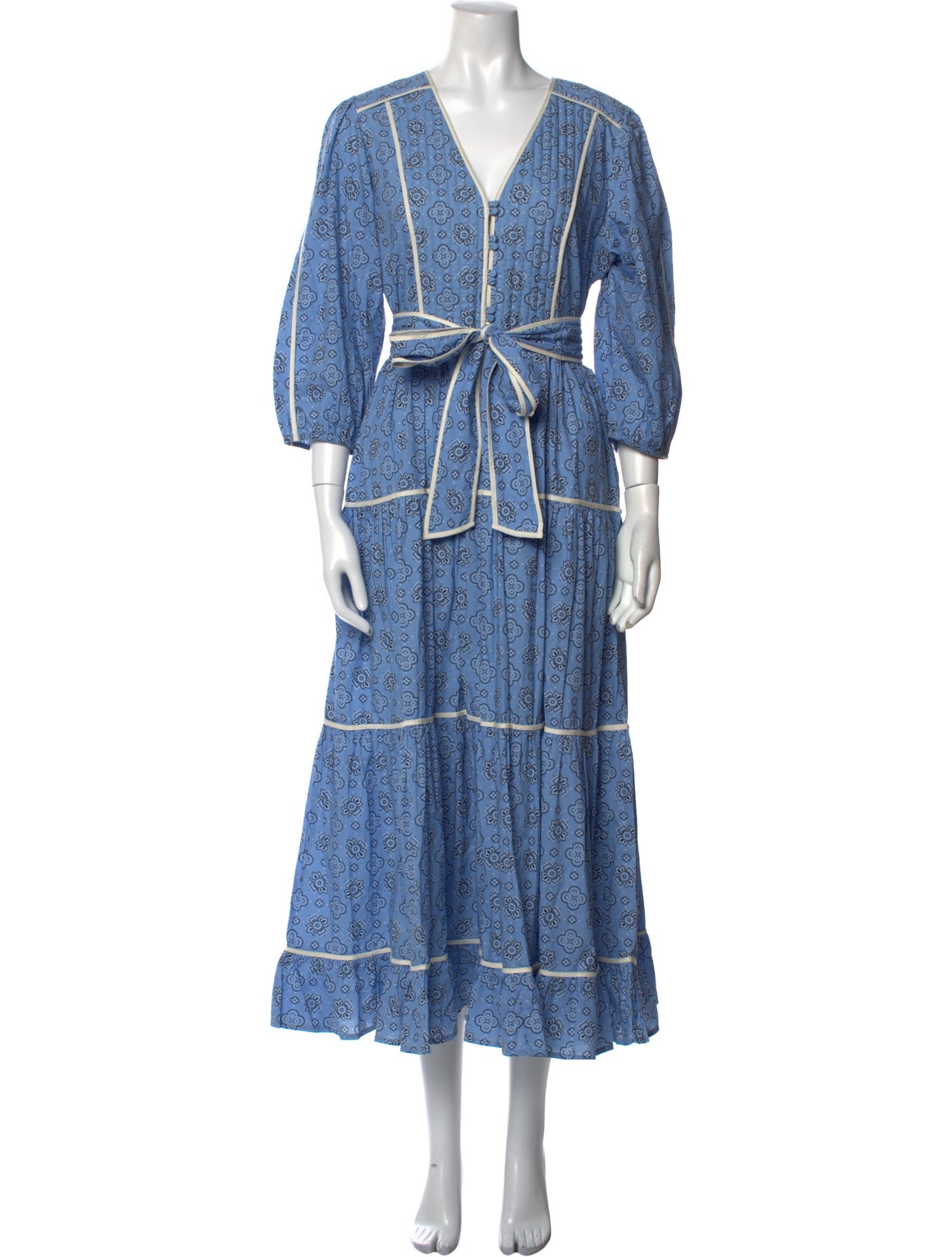 Beulah London Printed Long Dress