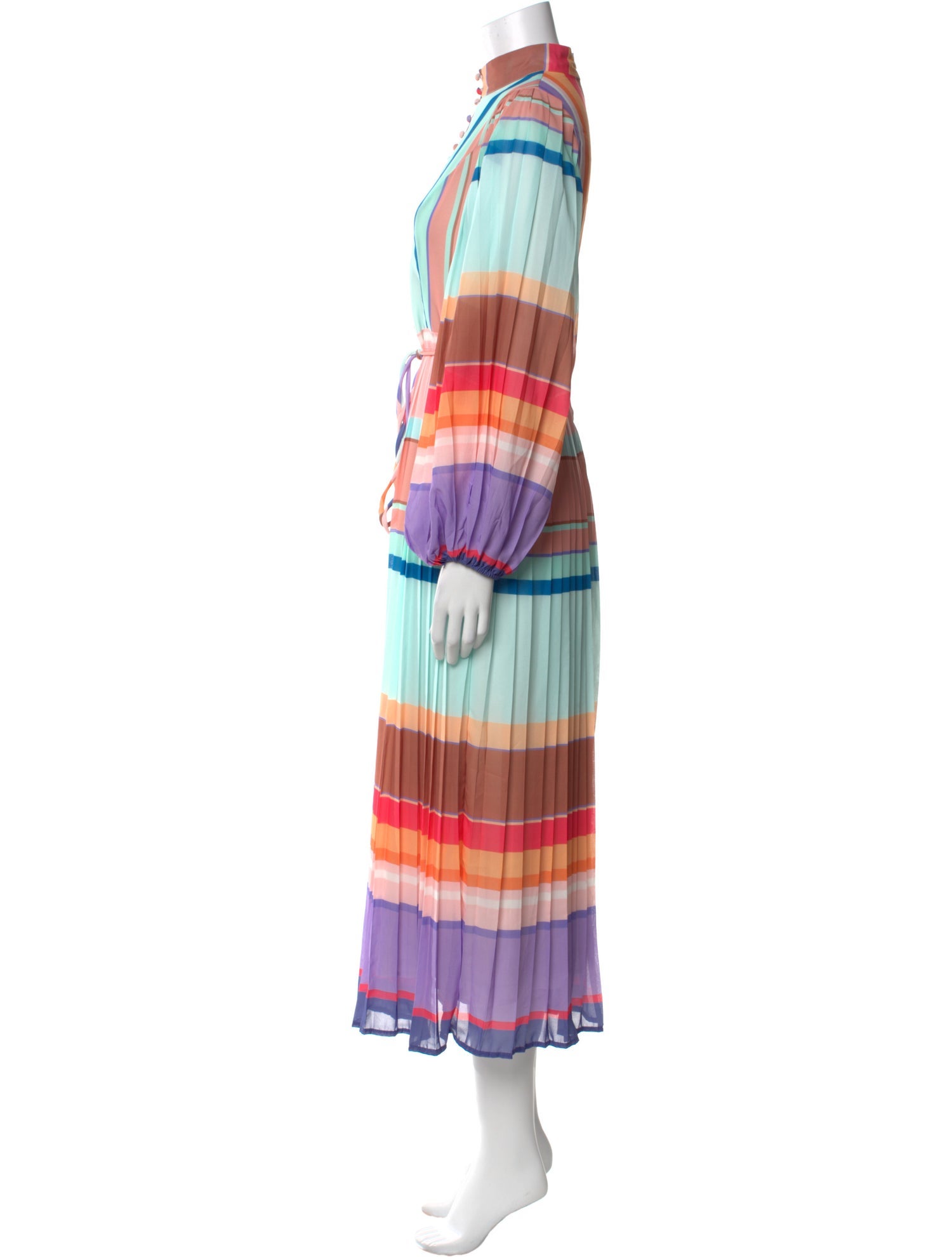 Beulah London Striped Long Dress