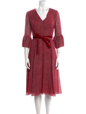 Beulah London Printed Midi Length Dress