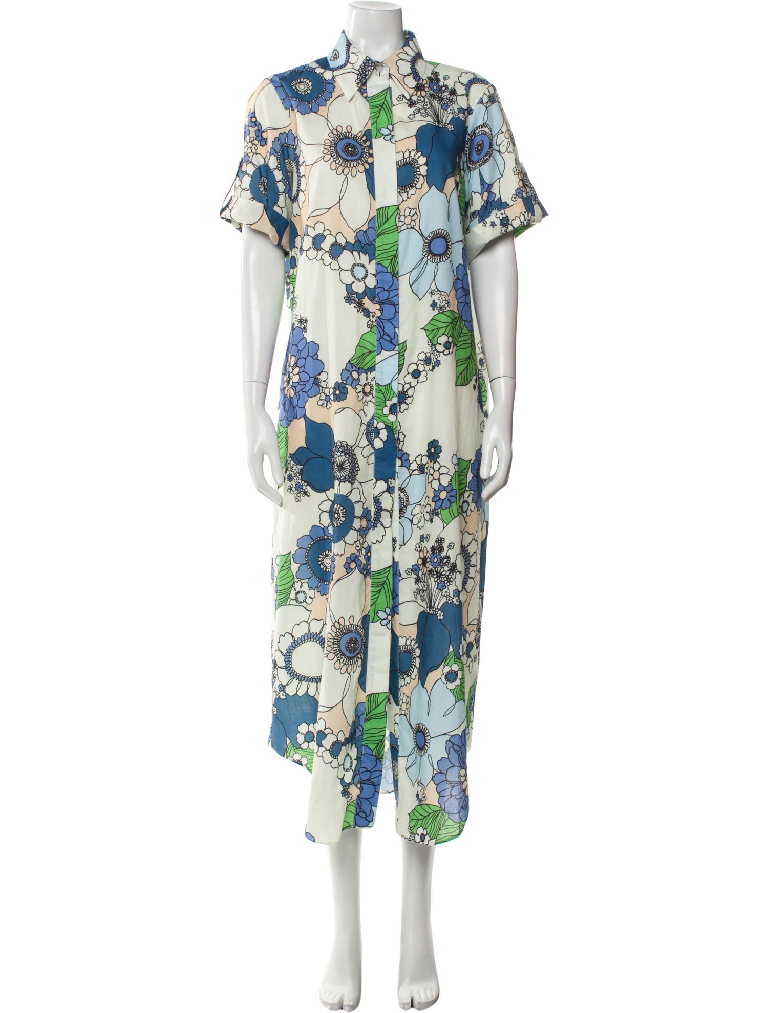Beulah London Floral Print Long Dress