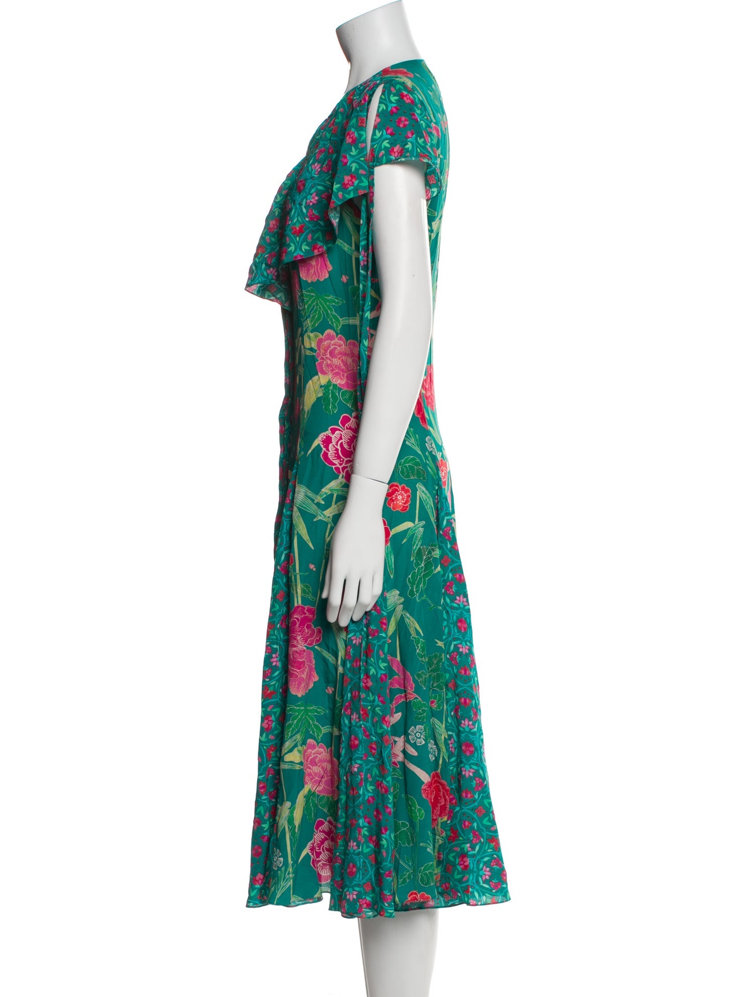 Beulah London Silk Midi Length Dress w/ Tags