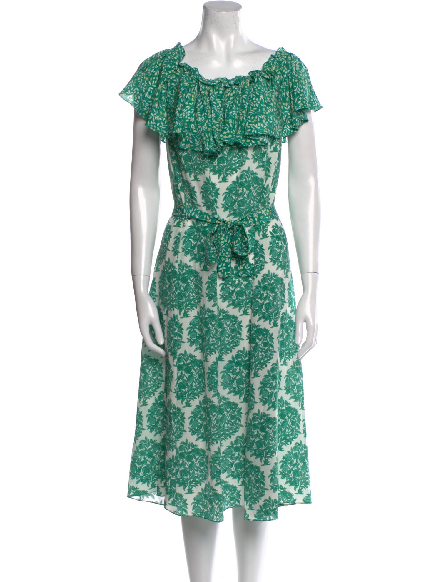 Beulah London Silk Midi Length Dress