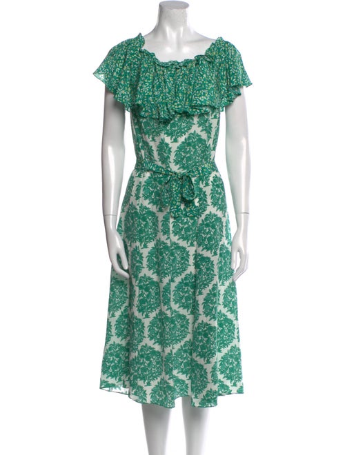 Beulah London Silk Midi Length Dress