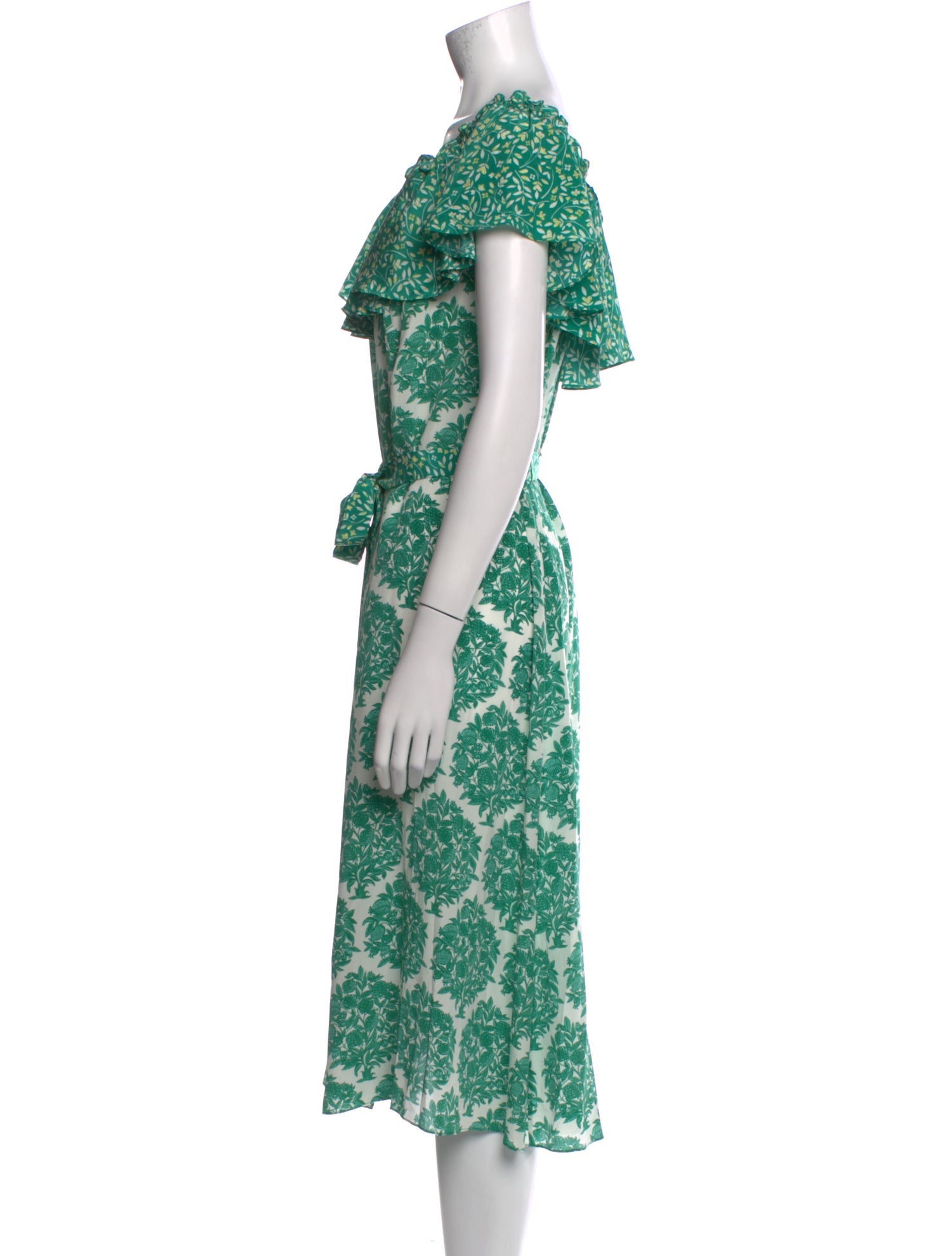 Beulah London Silk Midi Length Dress