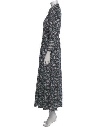 Beulah London Floral Print Long Dress