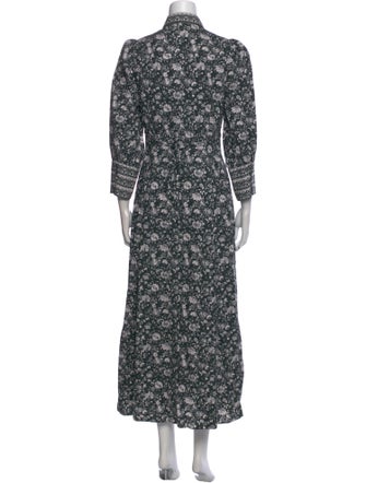 Beulah London Floral Print Long Dress