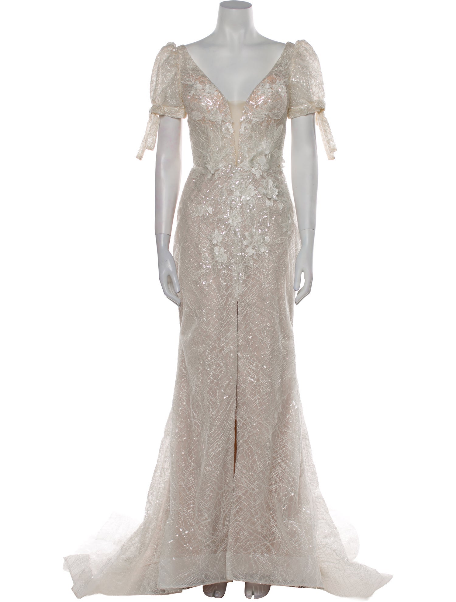 Abella V-Neck Long Dress