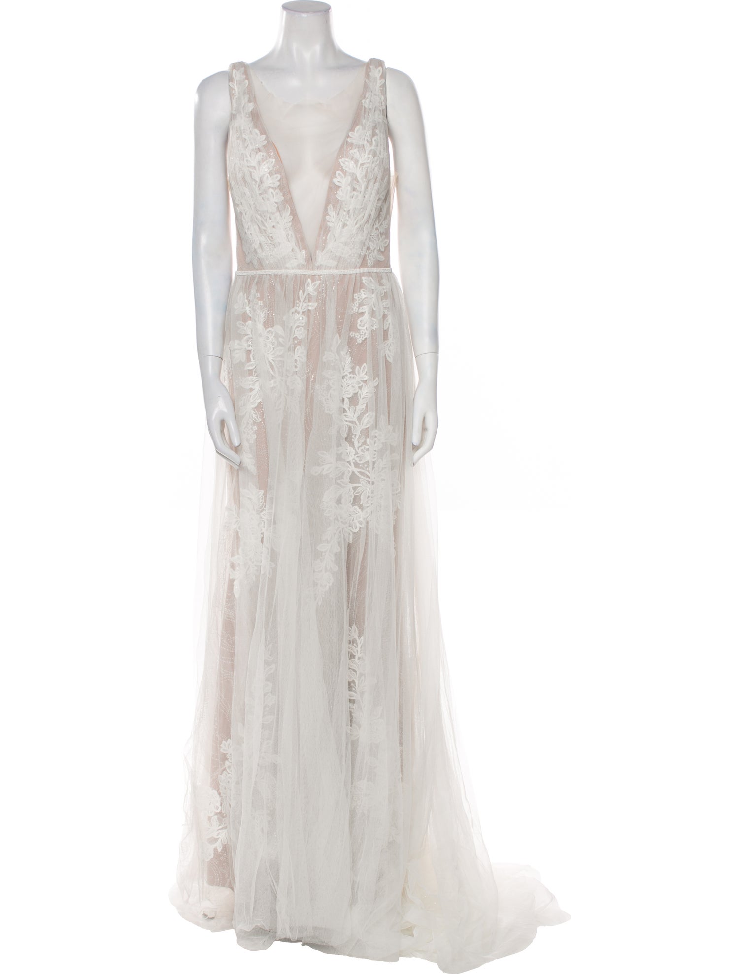 Abella Lace Pattern Long Dress w/ Tags