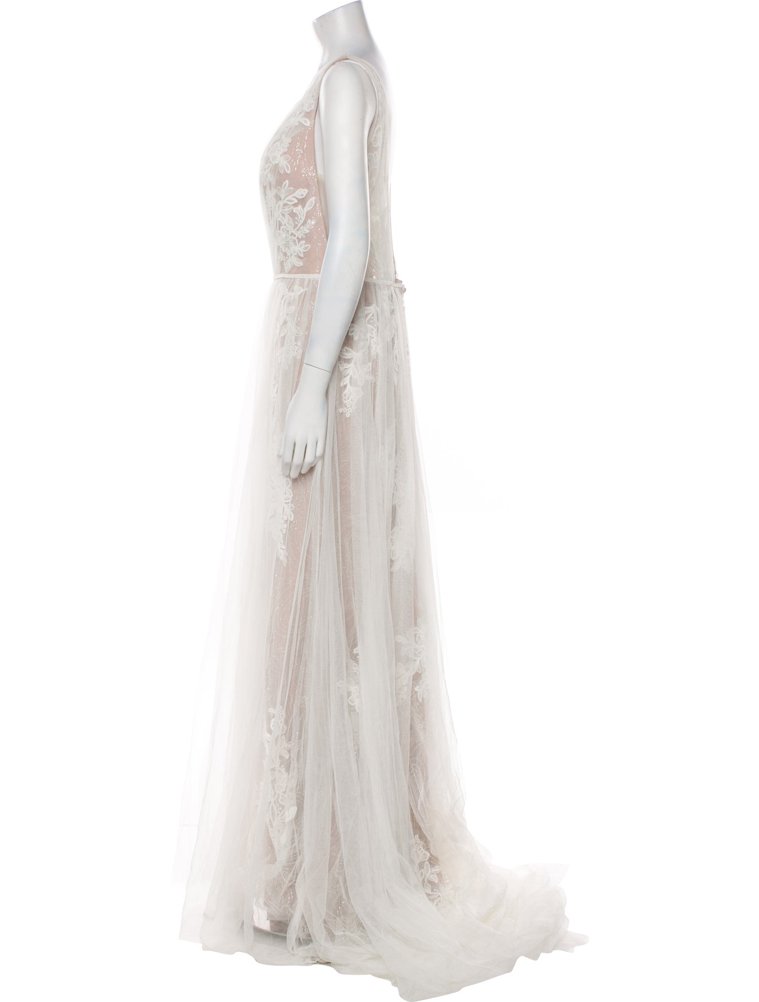 Abella Lace Pattern Long Dress w/ Tags