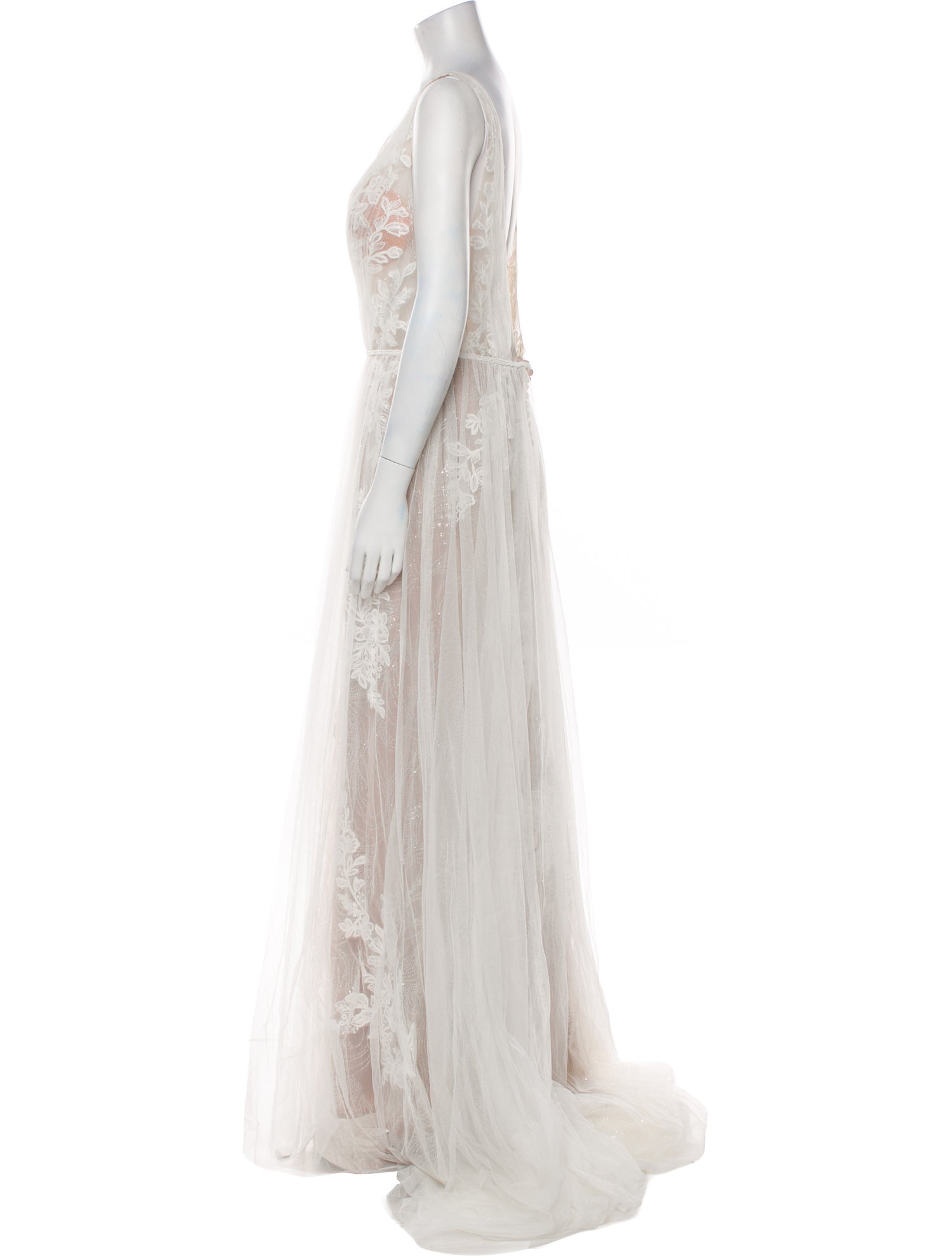 Abella V-Neck Long Dress w/ Tags