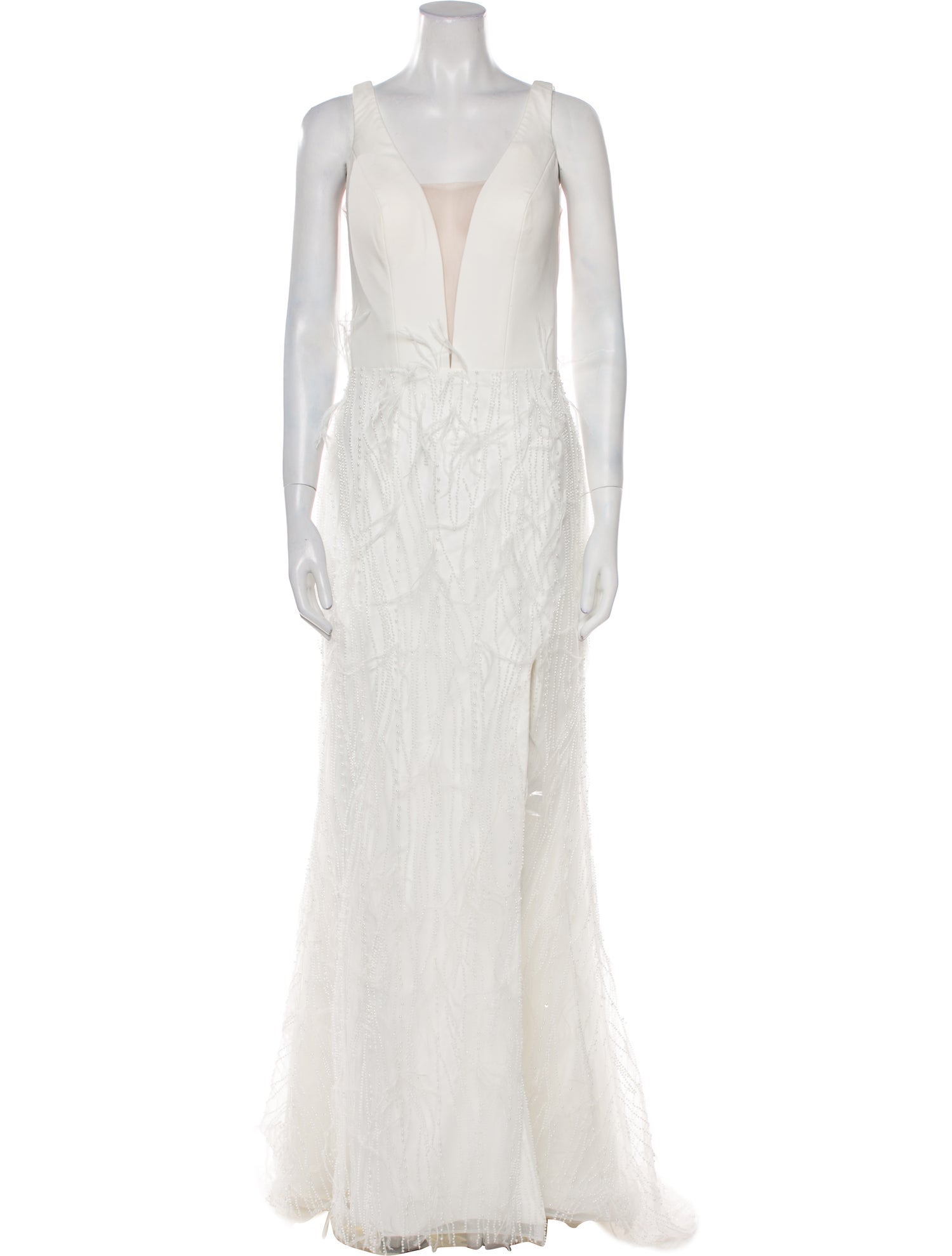 Abella Square Neckline Long Dress w/ Tags