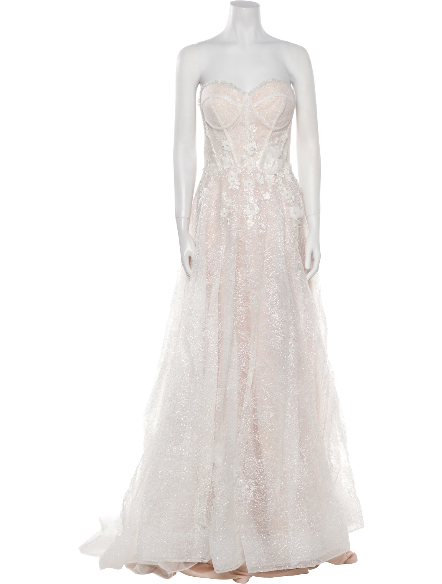 Abella Lace Pattern Long Dress