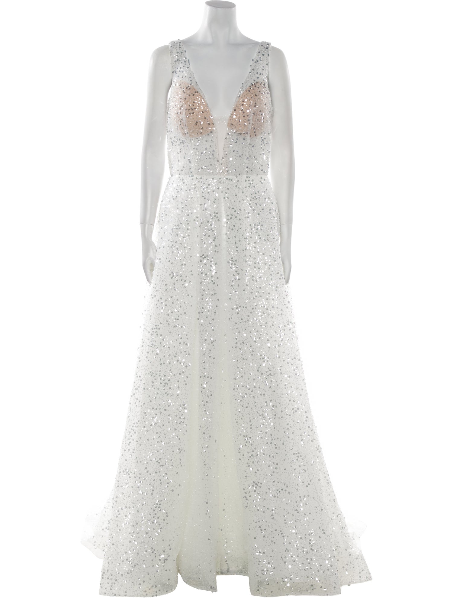 Abella V-Neck Long Dress