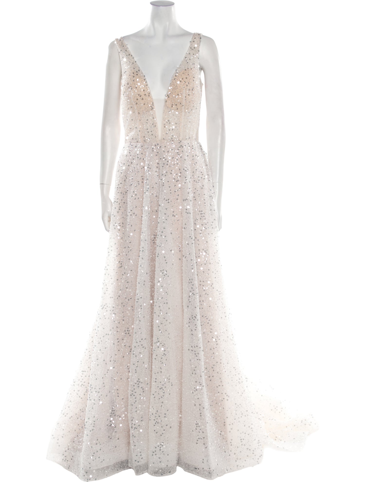 Abella V-Neck Long Dress