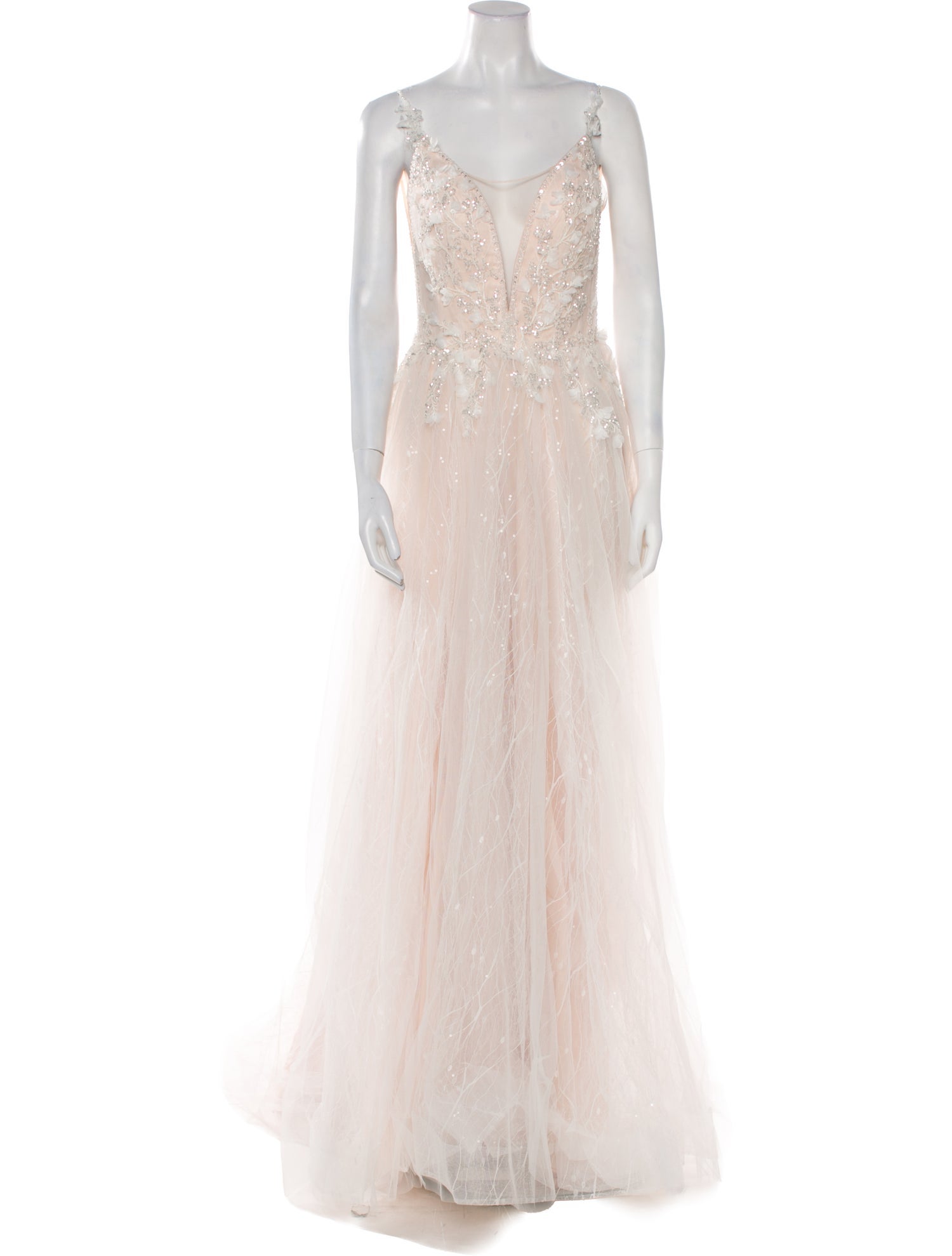 Abella V-Neck Long Dress w/ Tags