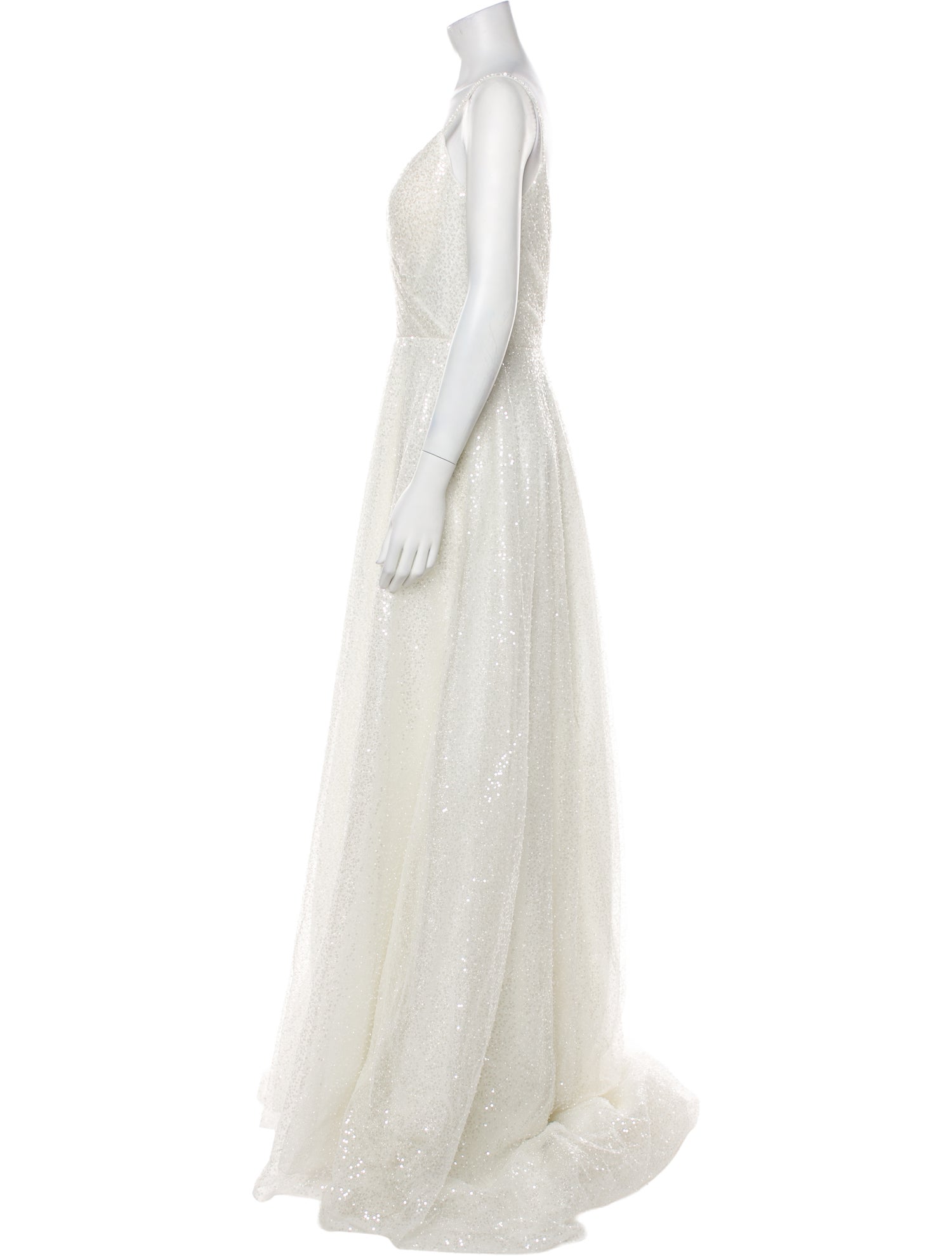 Abella Square Neckline Long Dress