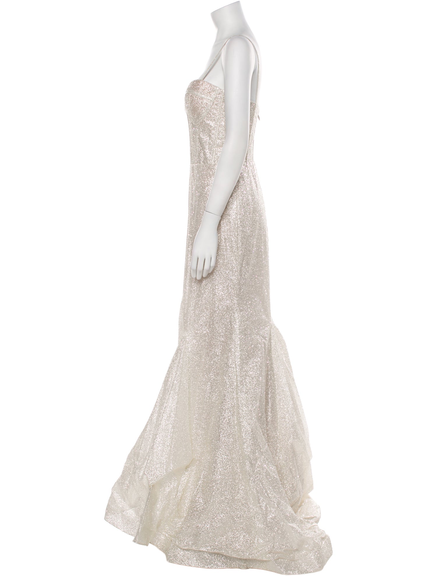 Abella Square Neckline Long Dress