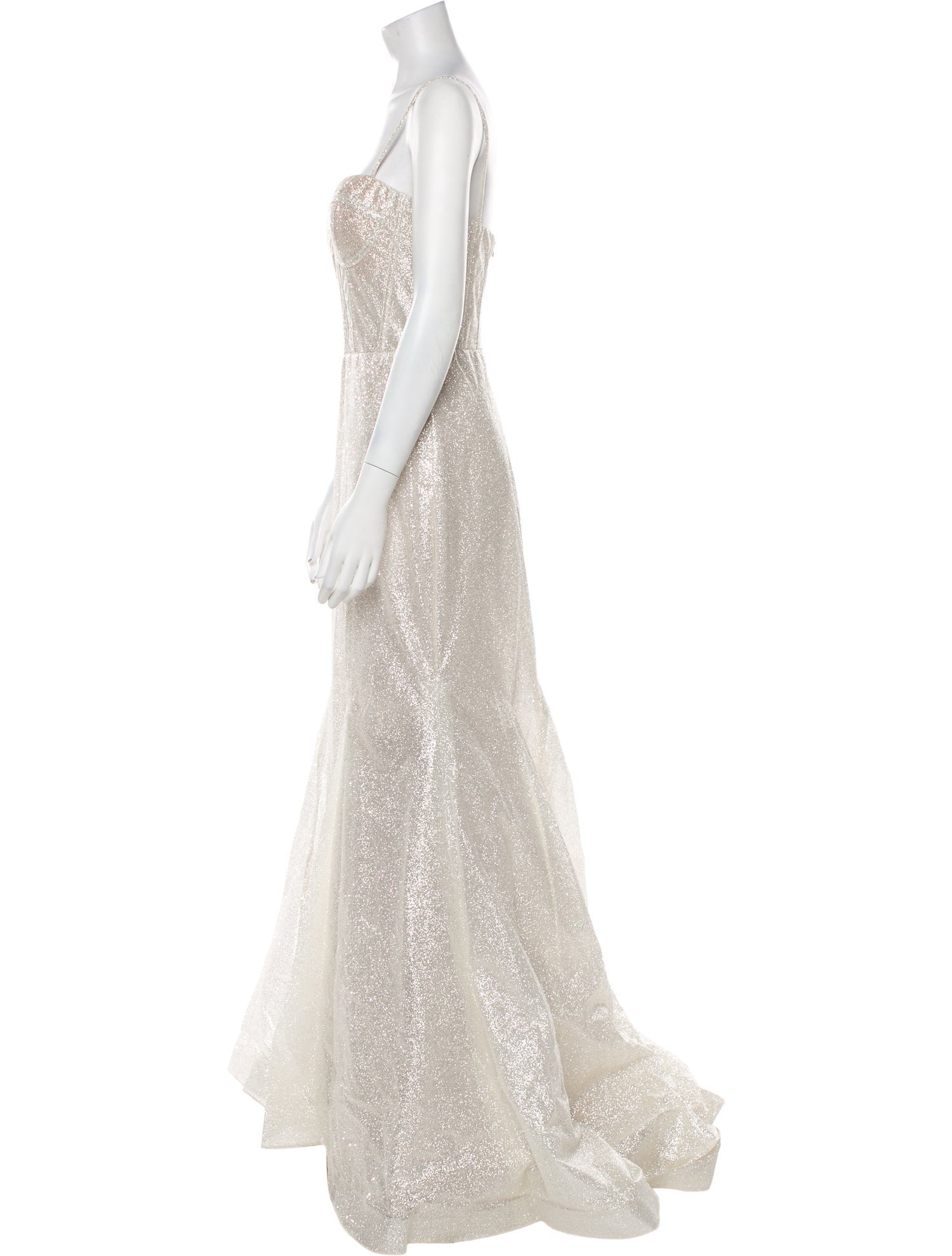 Abella Square Neckline Long Dress