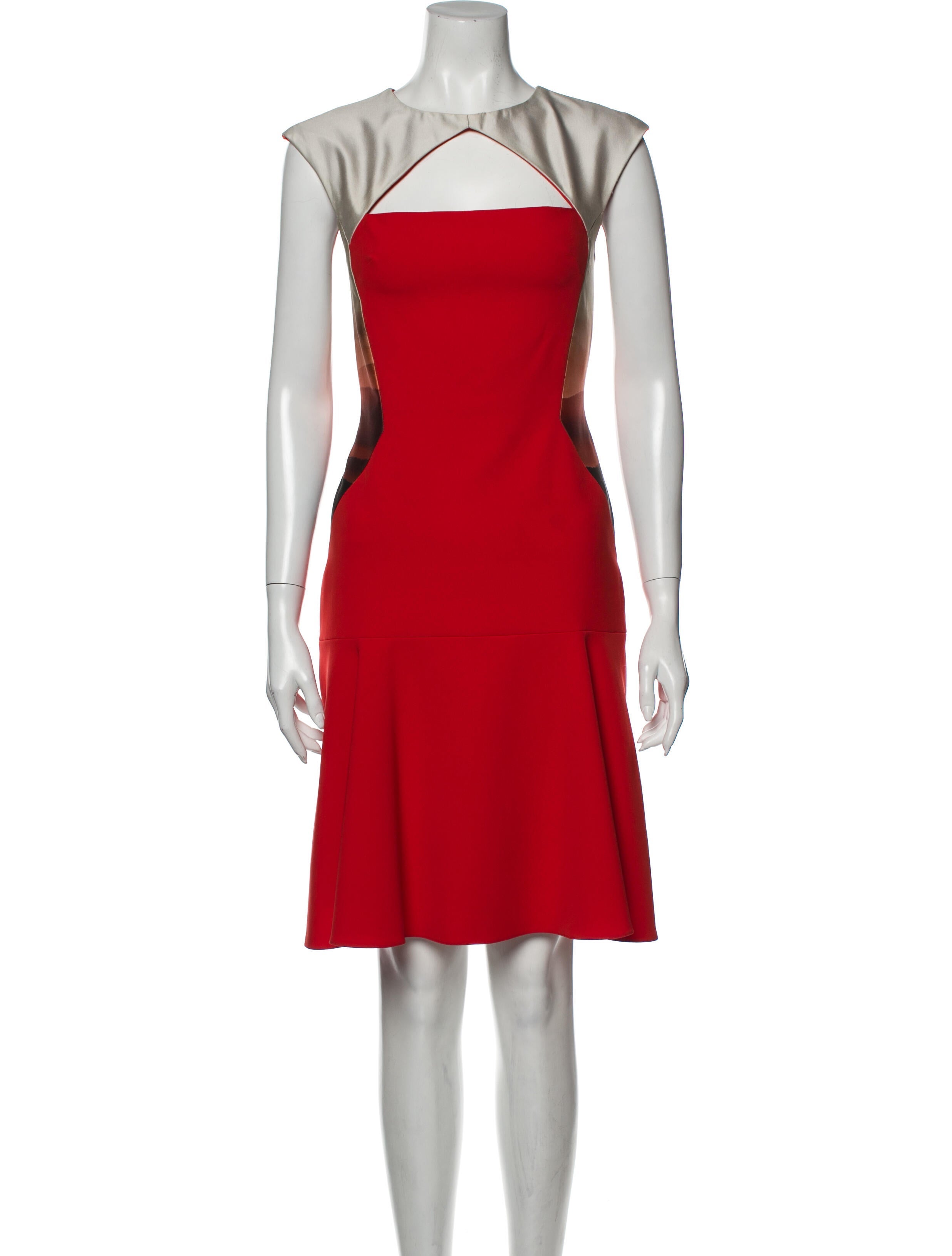 Bibhu Mohapatra Crew Neck Knee-Length Dress