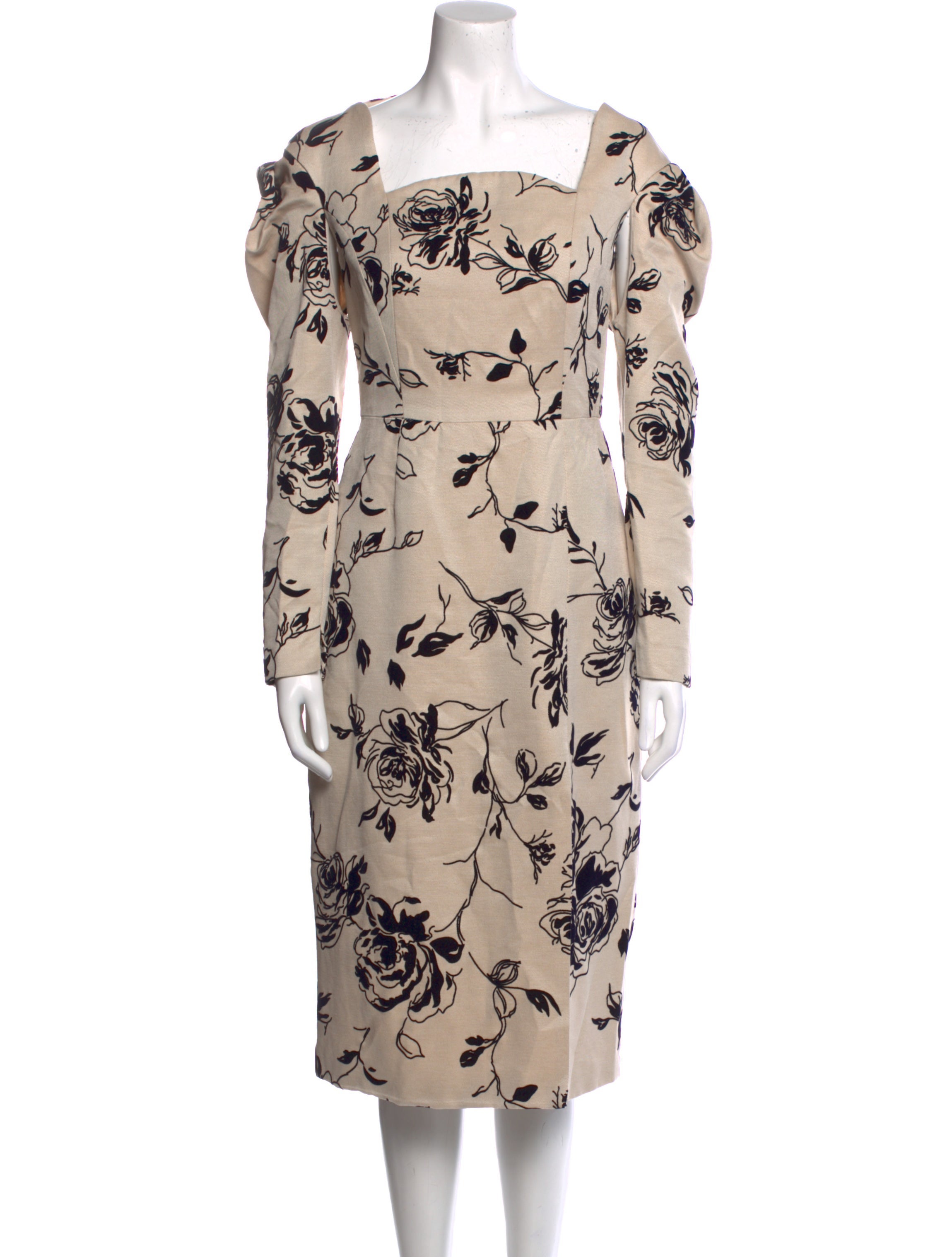 Bibhu Mohapatra Floral Print Midi Length Dress