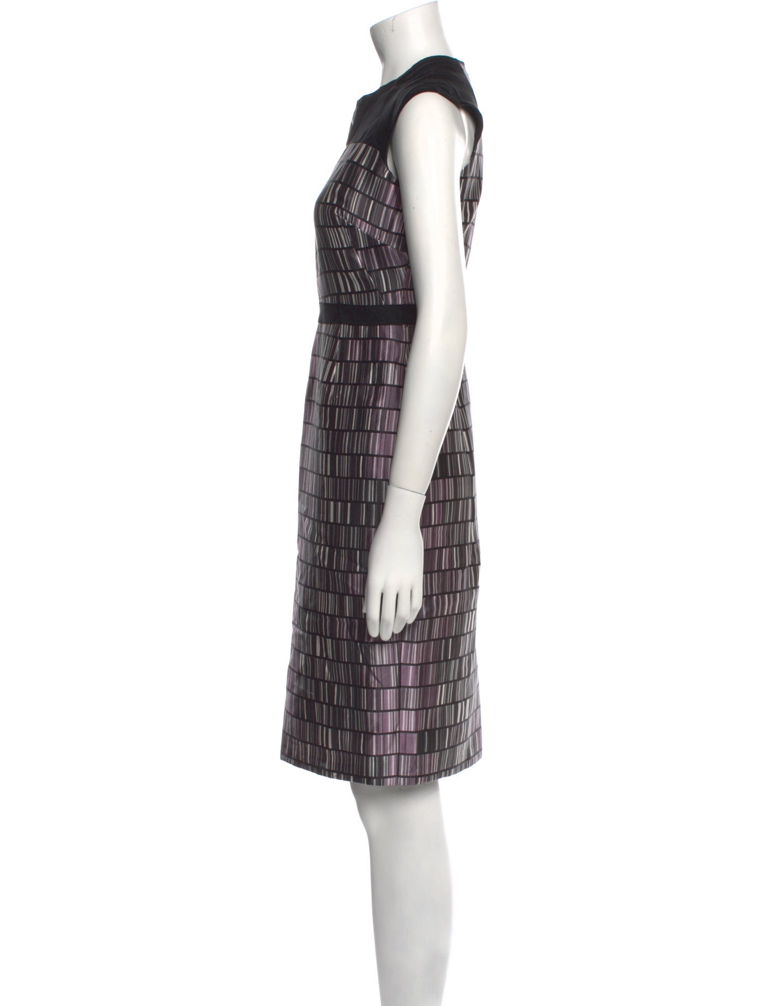 Bibhu Mohapatra Plaid Print Knee-Length Dress