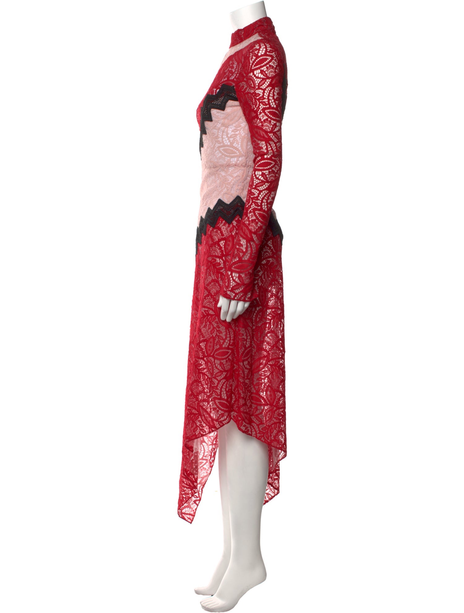 Bibhu Mohapatra Lace Pattern Long Dress