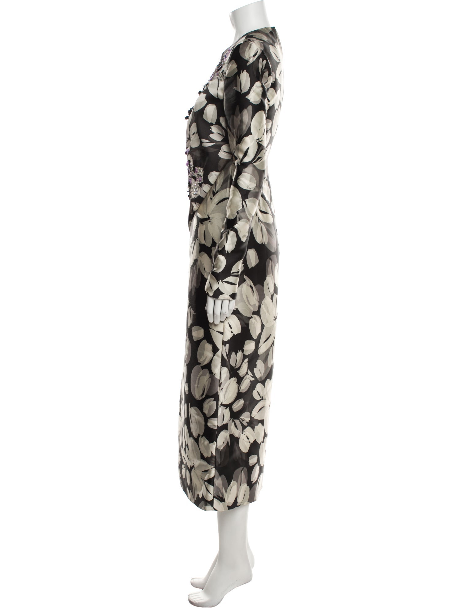 Bibhu Mohapatra Floral Print Long Dress