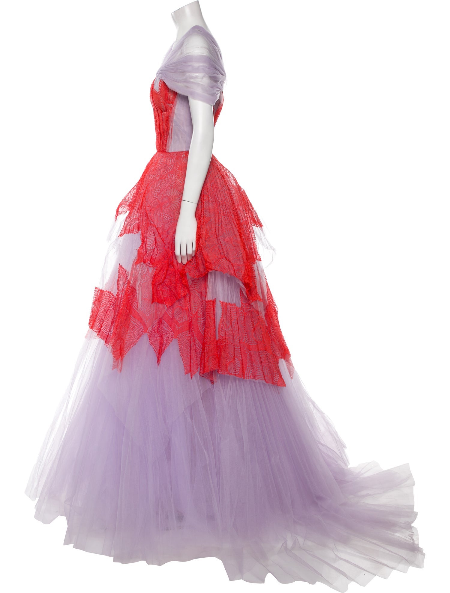 Bibhu Mohapatra Lace Pattern Long Dress