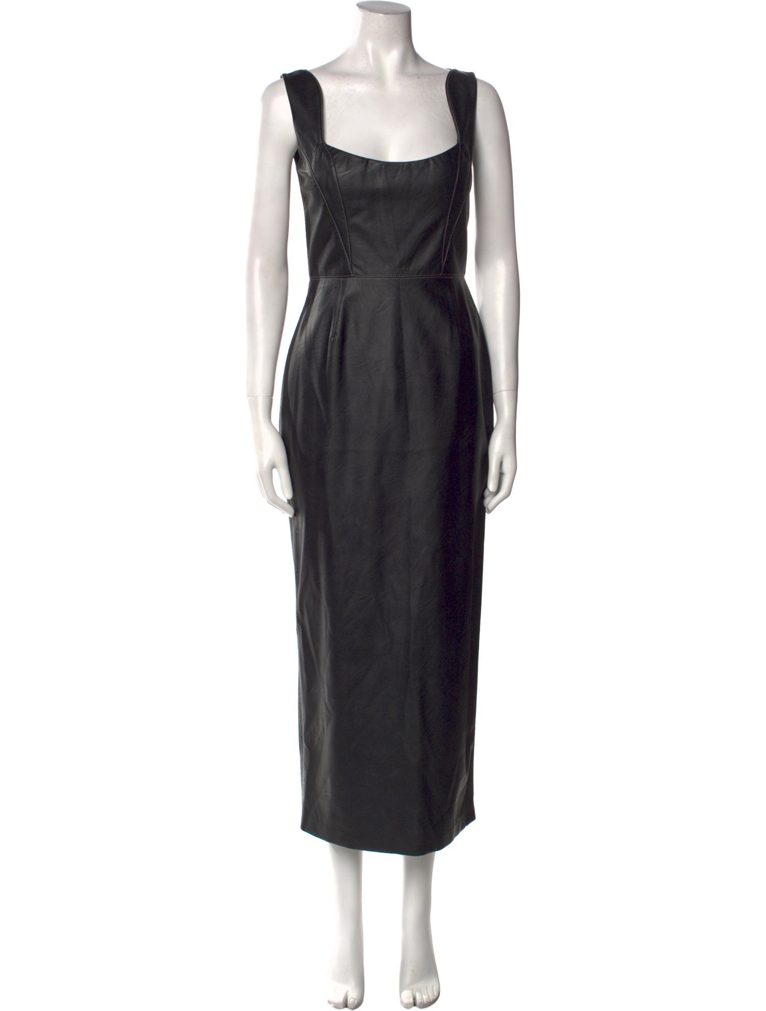 Bibhu Mohapatra Vegan Leather Long Dress