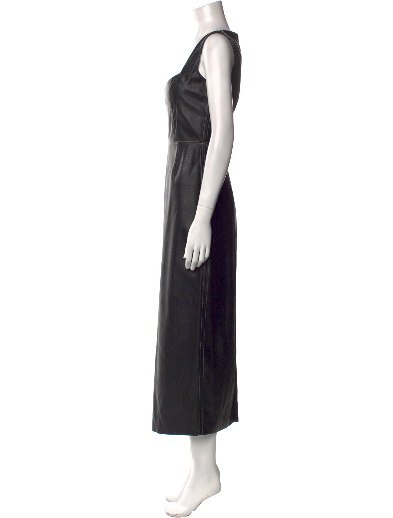 Bibhu Mohapatra Vegan Leather Long Dress