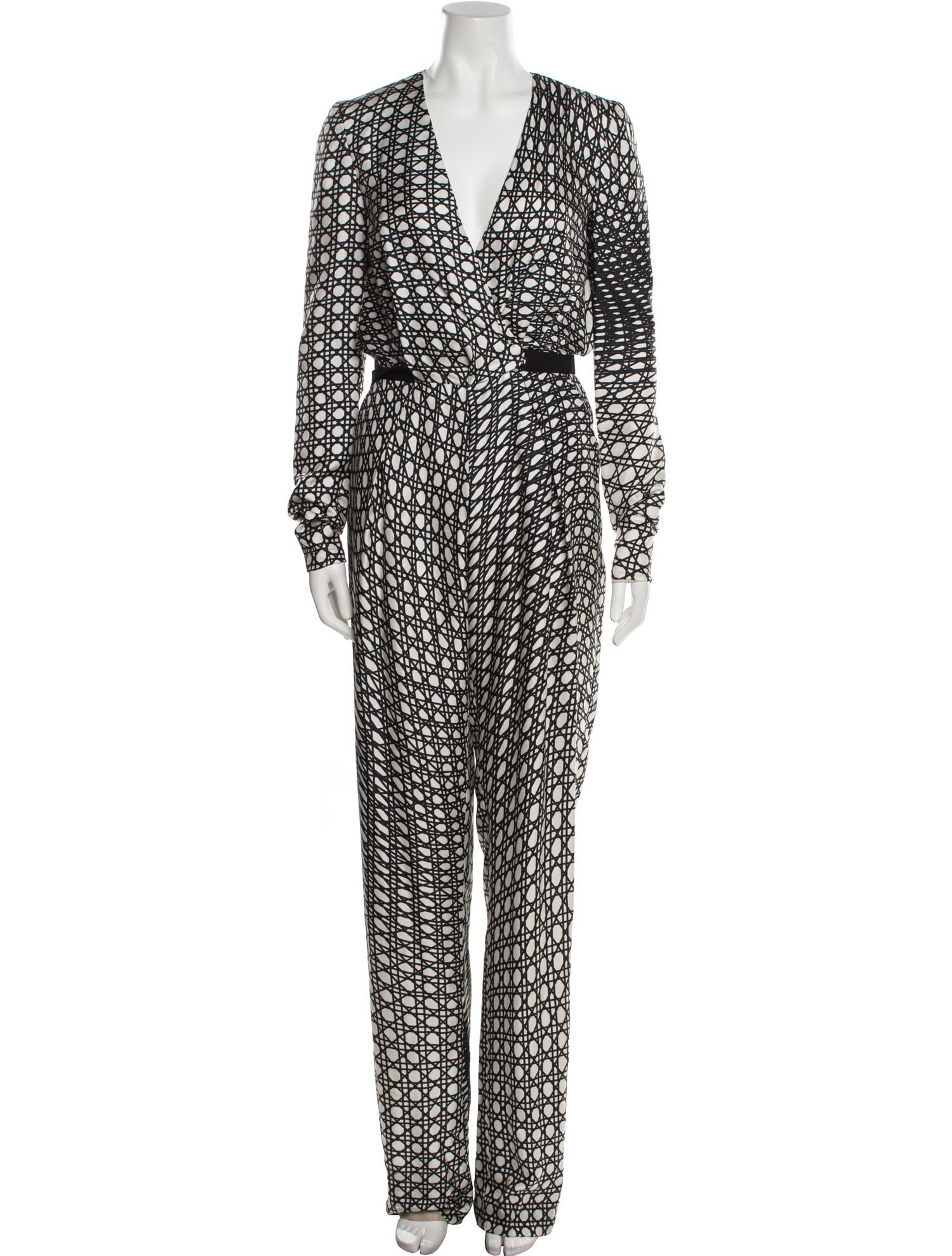 Bibhu Mohapatra Floral Print V-Neck Jumpsuit