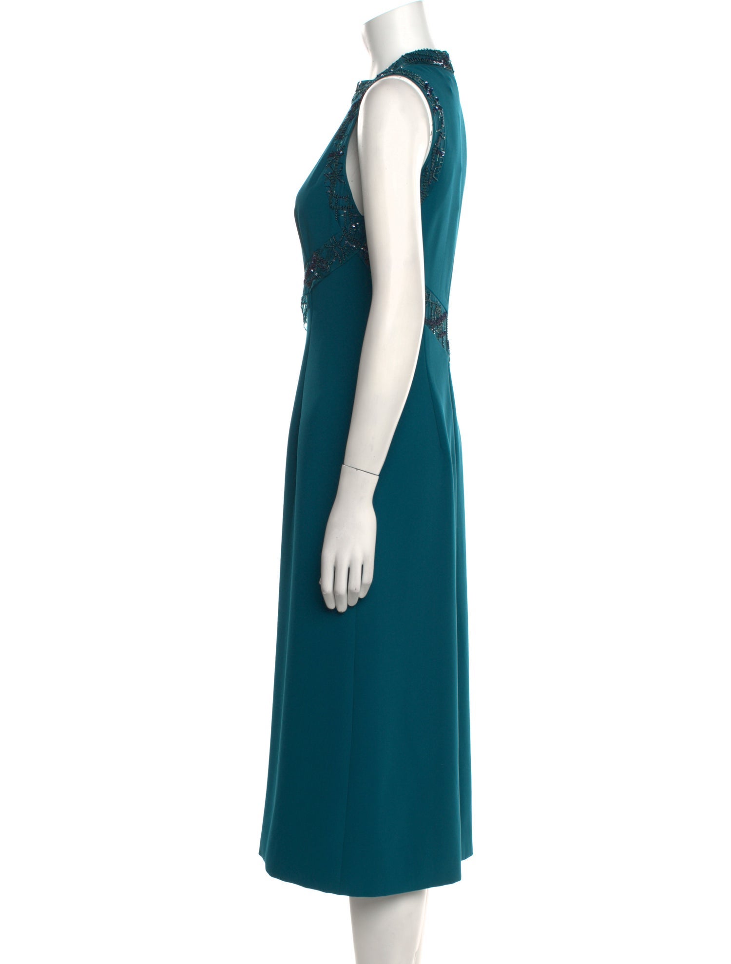 Bibhu Mohapatra Crew Neck Long Dress