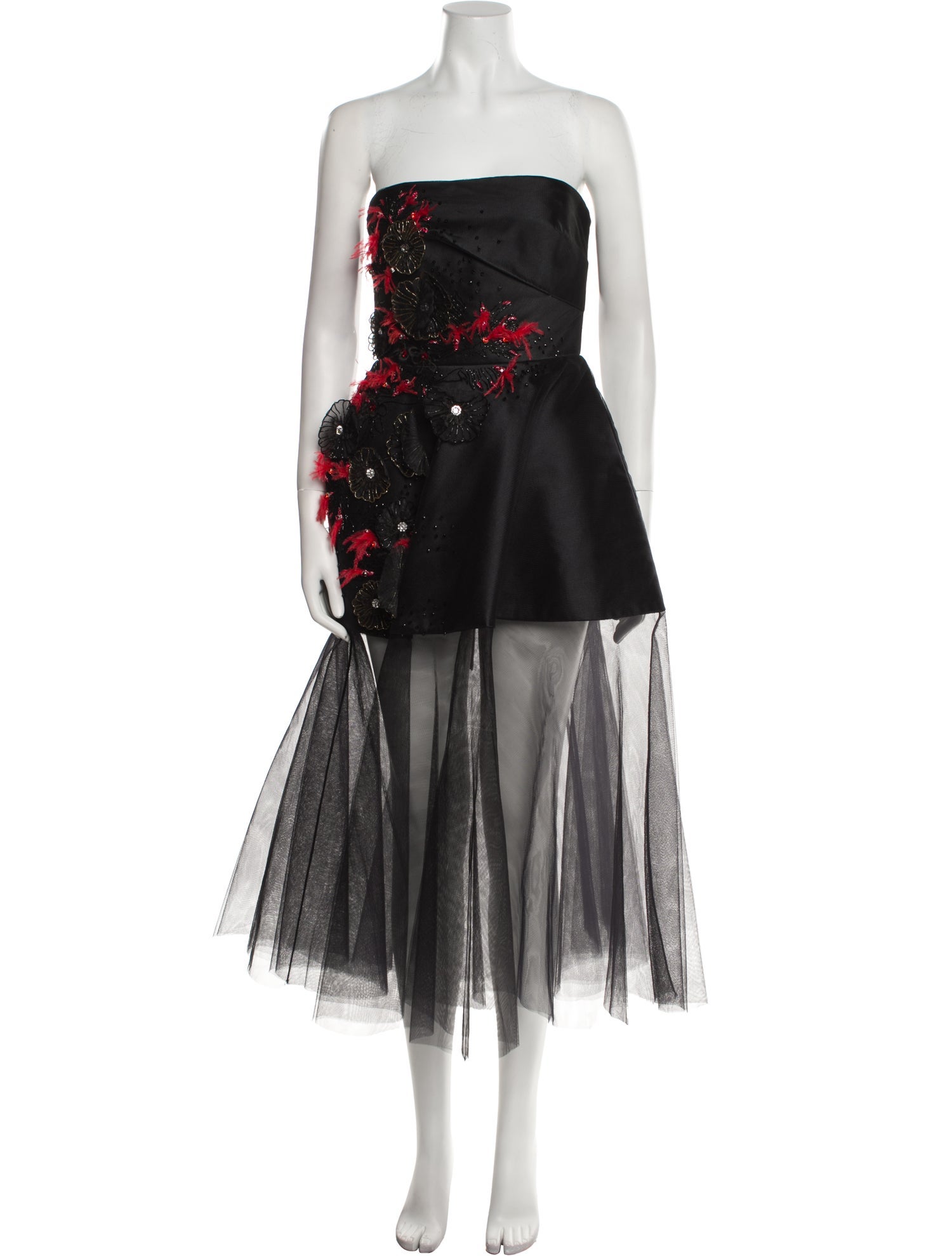 Bibhu Mohapatra Strapless Long Dress