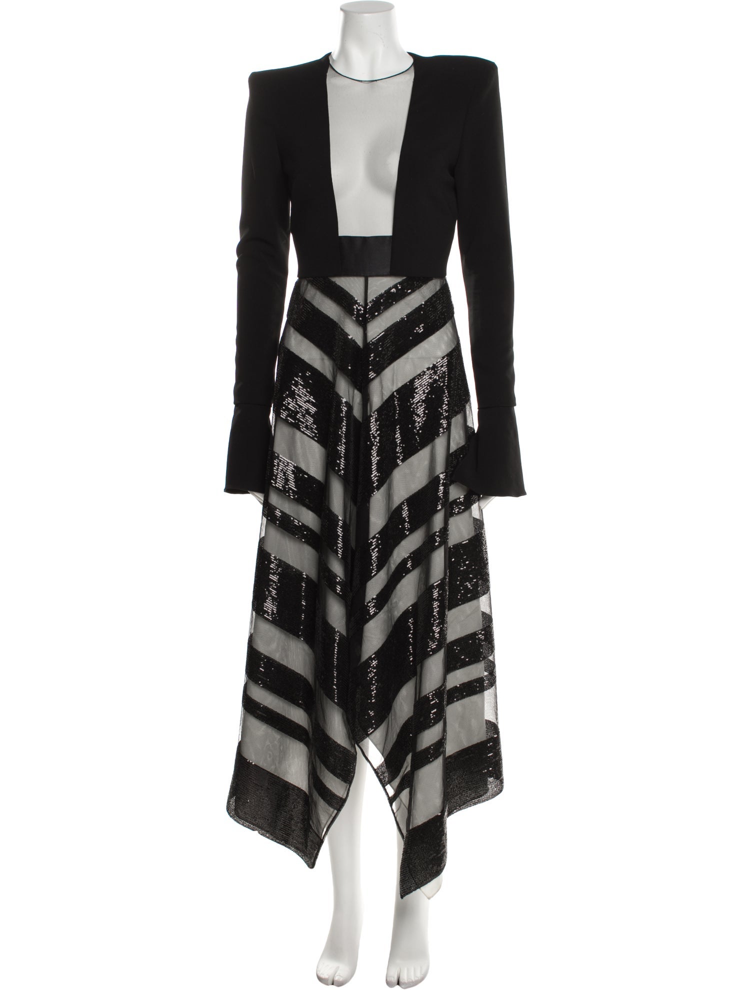 Bibhu Mohapatra Striped Long Dress