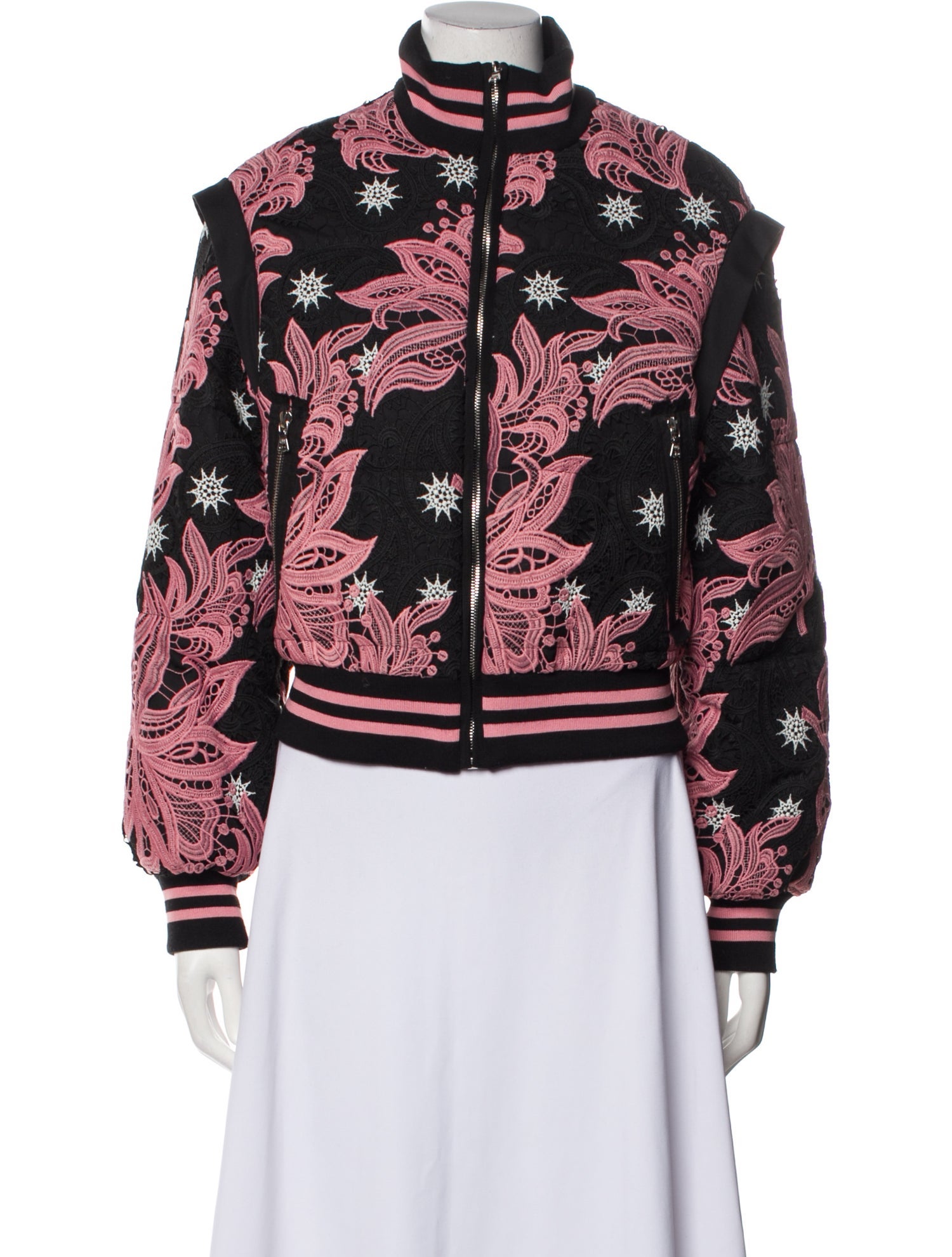Bibhu Mohapatra Floral Print Bomber Jacket