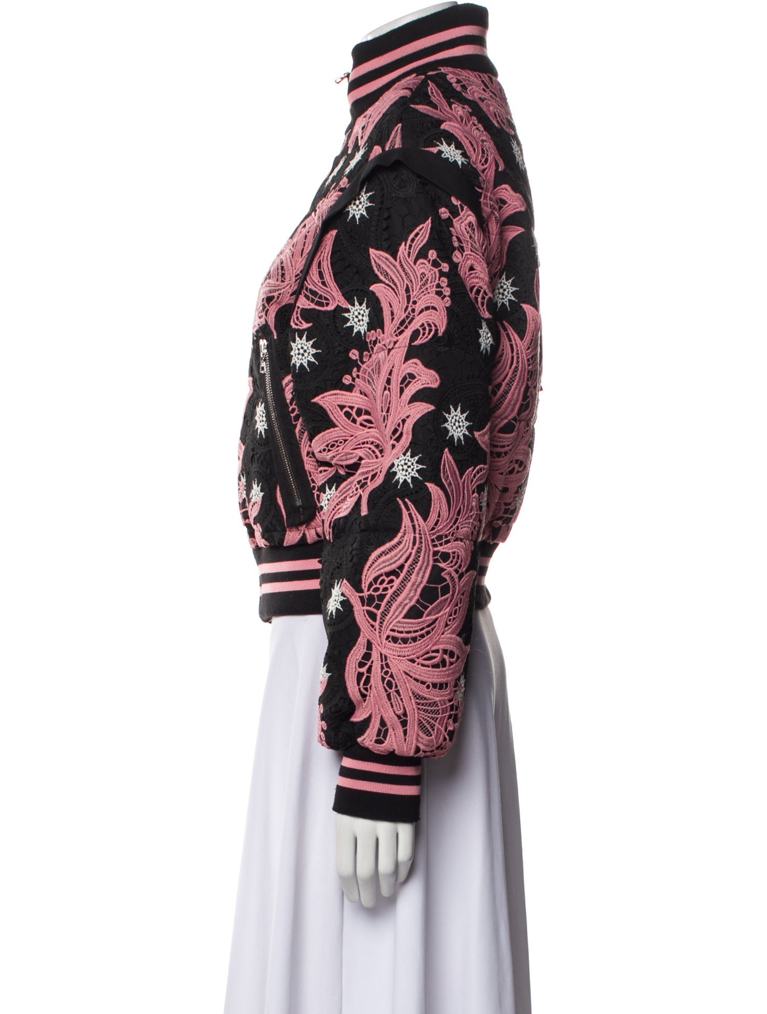 Bibhu Mohapatra Floral Print Bomber Jacket