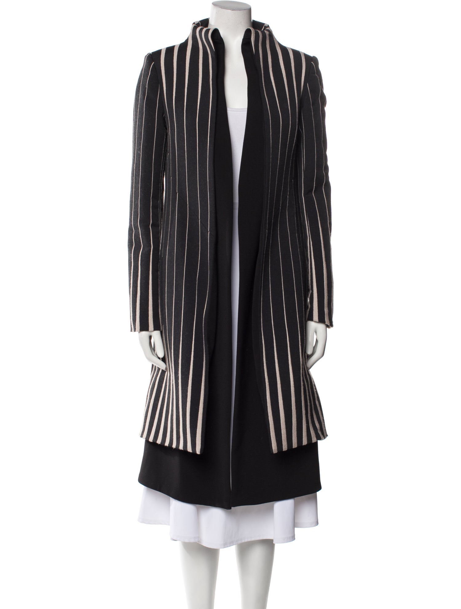 Bibhu Mohapatra Striped Faux Fur Coat